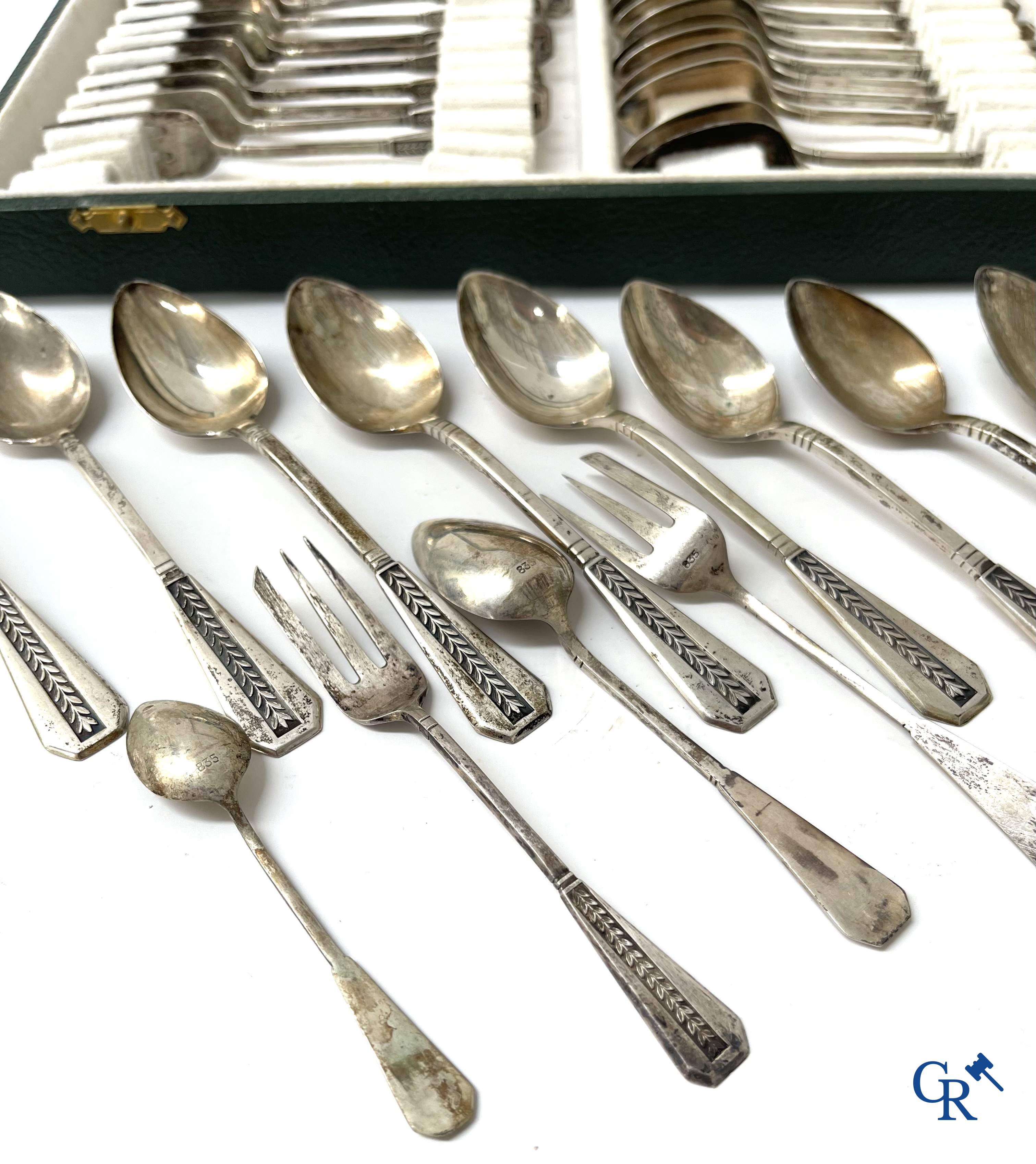 Silver. A lot with silver 835°/00 cutlery.