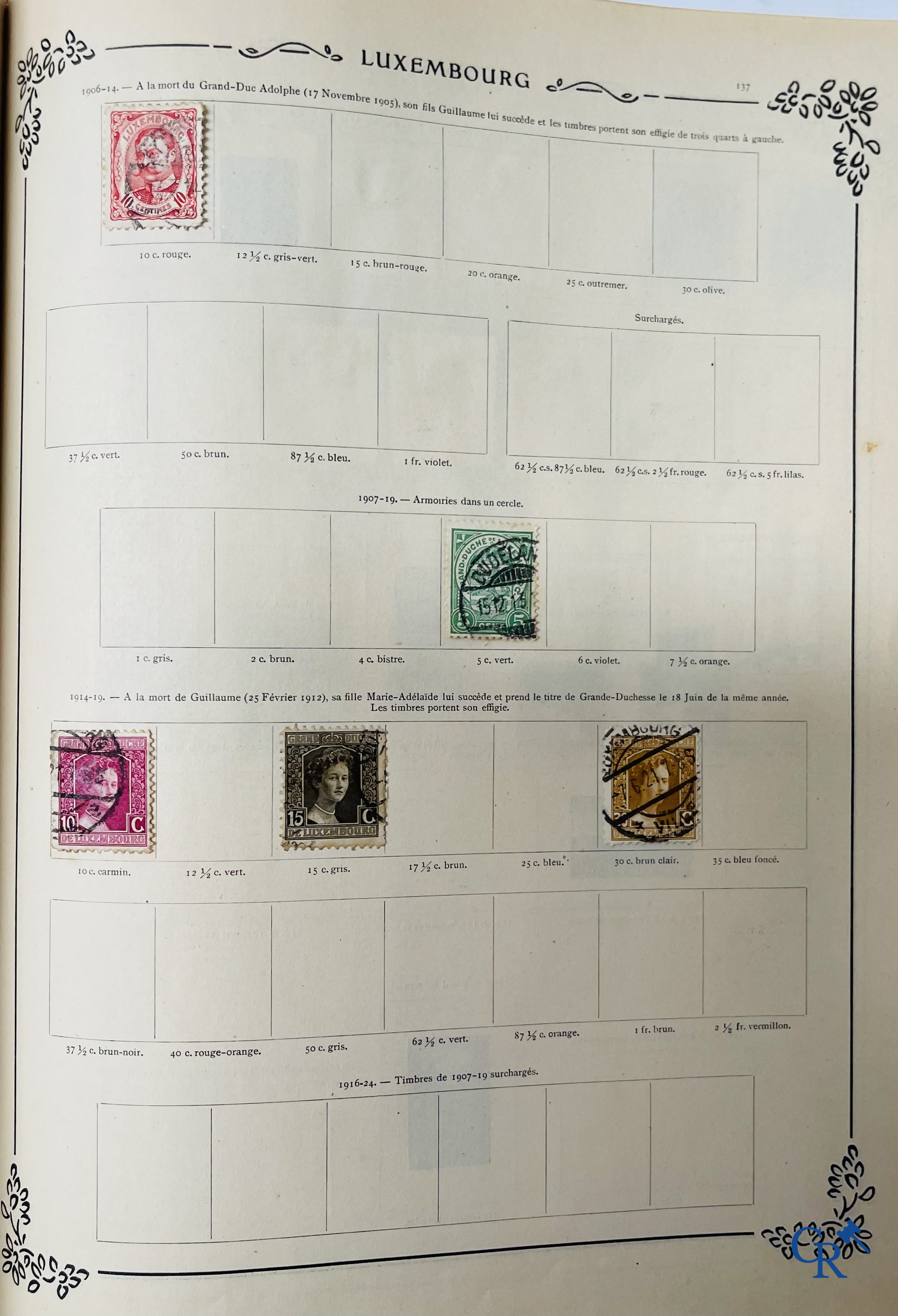 Philately. Yvert & Tellier. Album Historique & Géographique de Timbres-Poste des cinq Parties du Monde. 9ème Edition.