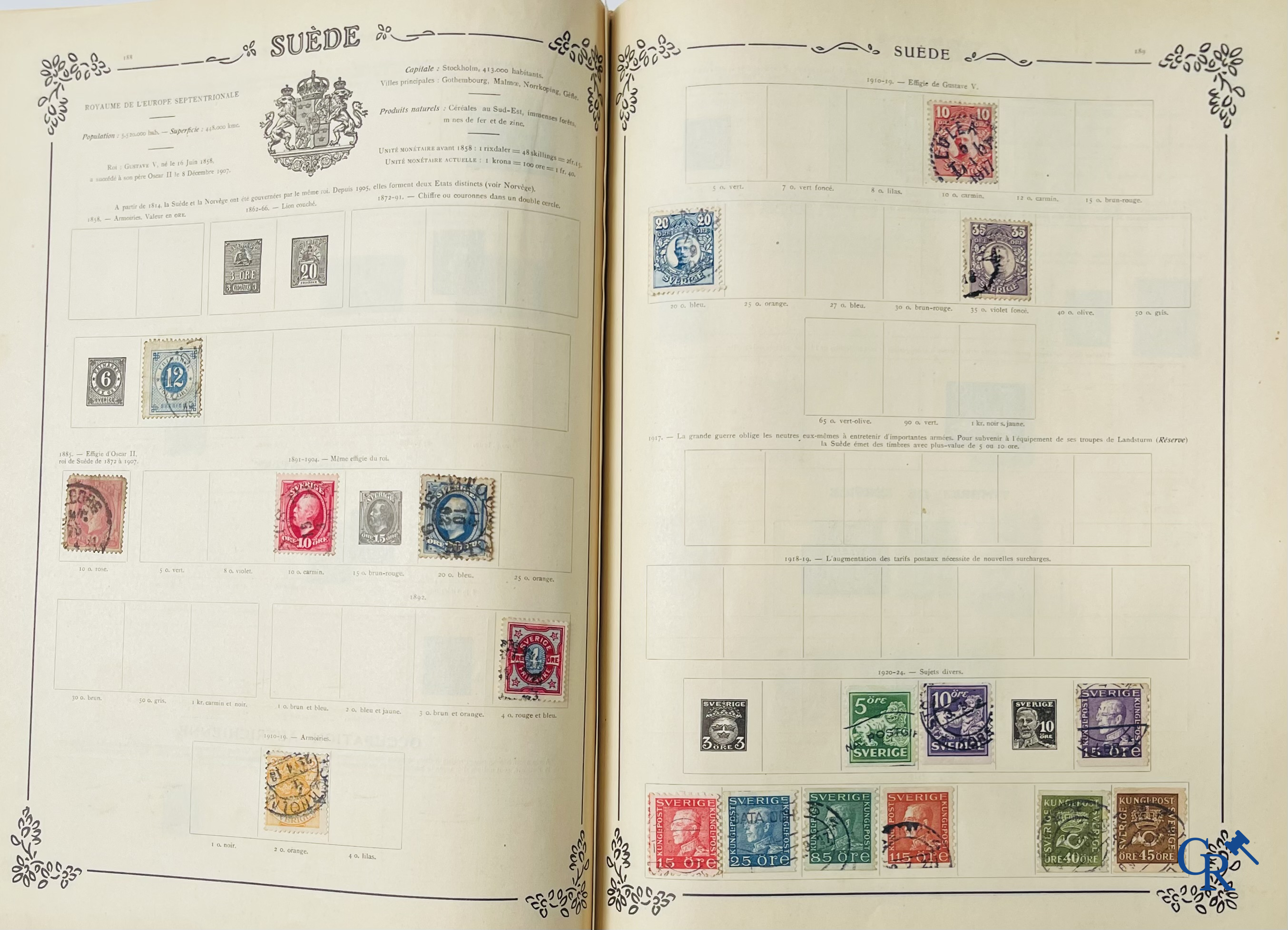 Philately. Yvert & Tellier. Album Historique & Géographique de Timbres-Poste des cinq Parties du Monde. 9ème Edition.