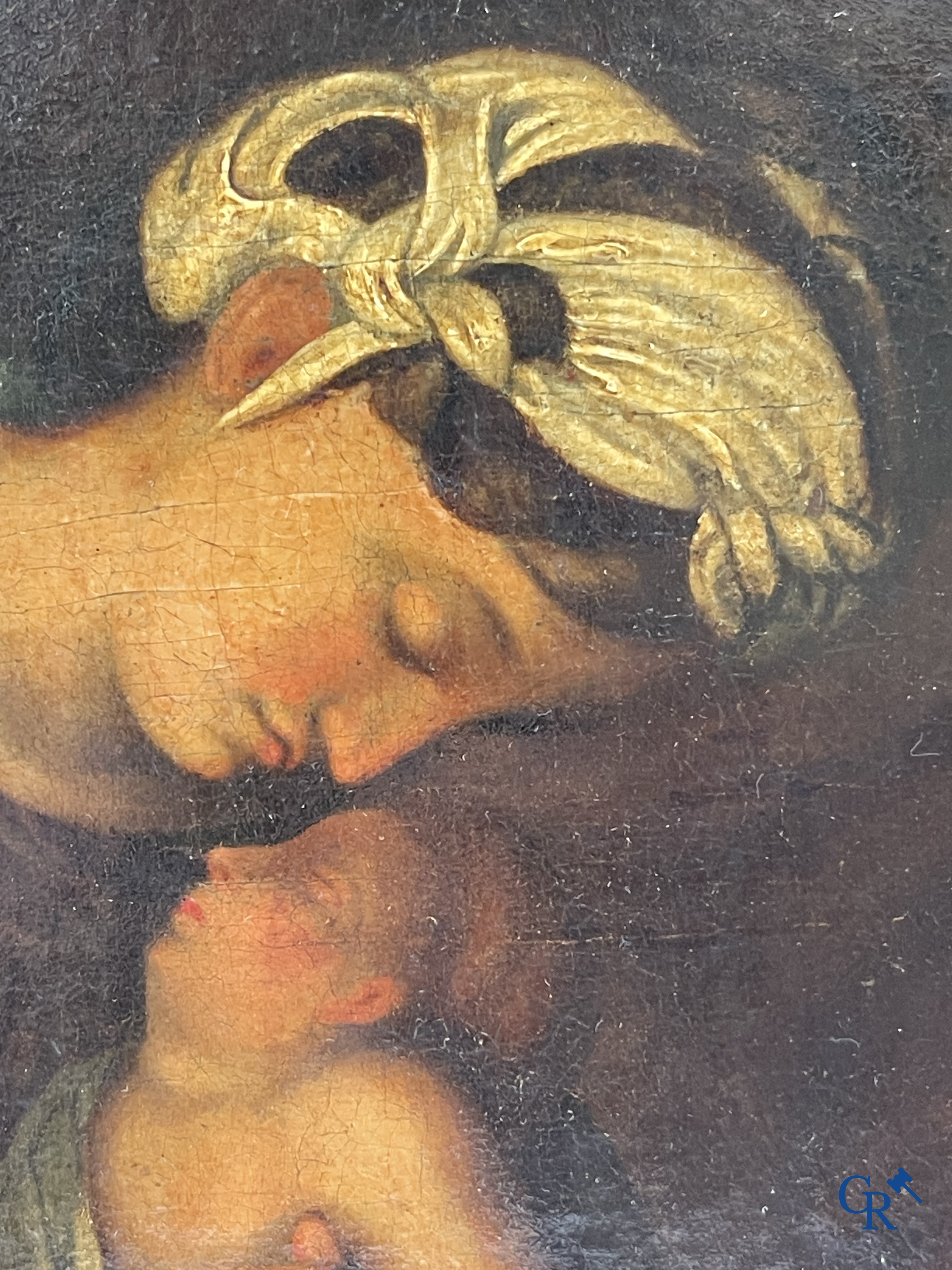 French school, La Zingarella, after Antonio da Corregio. Oil on canvas. Late 18th - Early 19th century.