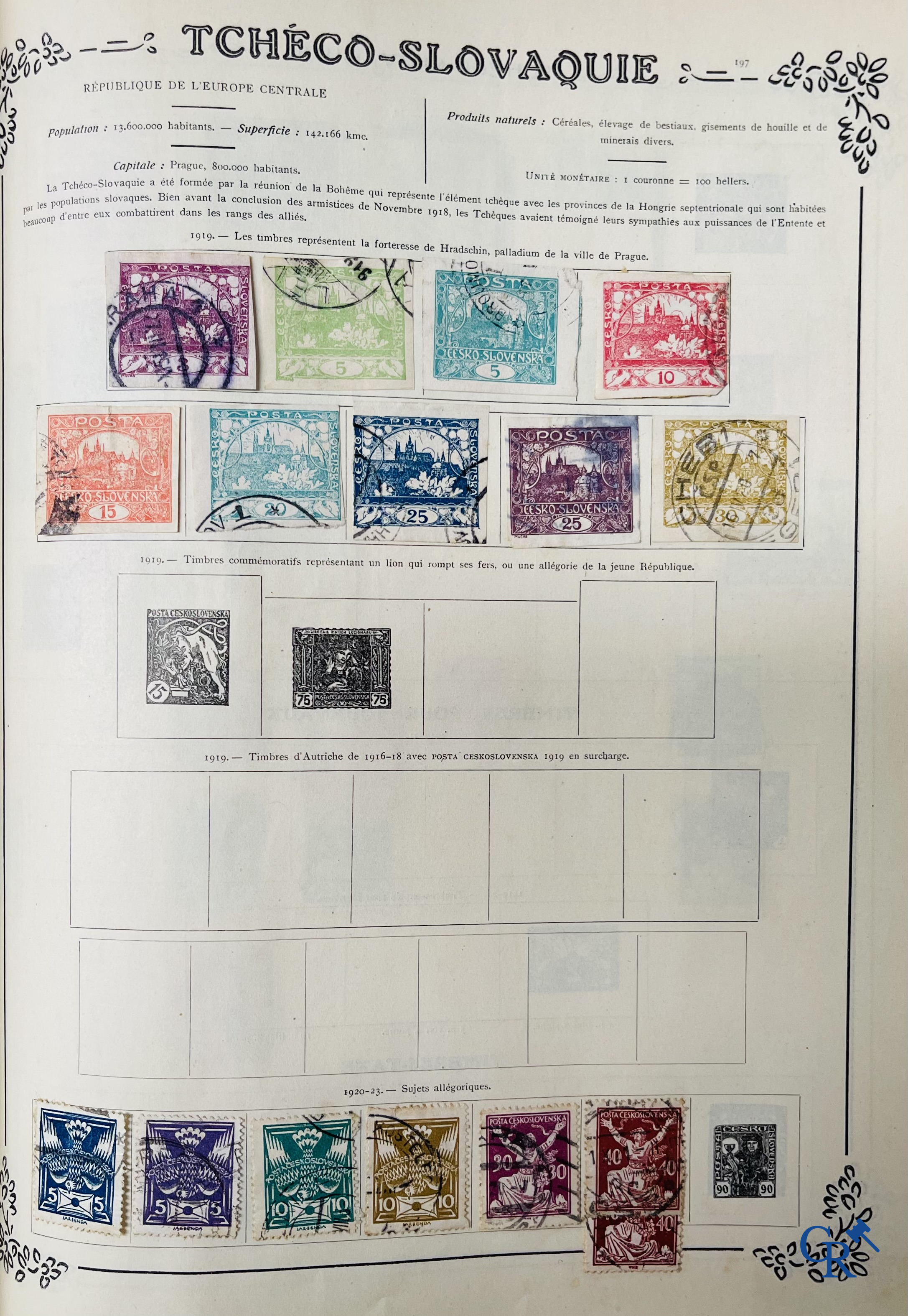 Philately. Yvert & Tellier. Album Historique & Géographique de Timbres-Poste des cinq Parties du Monde. 9ème Edition.