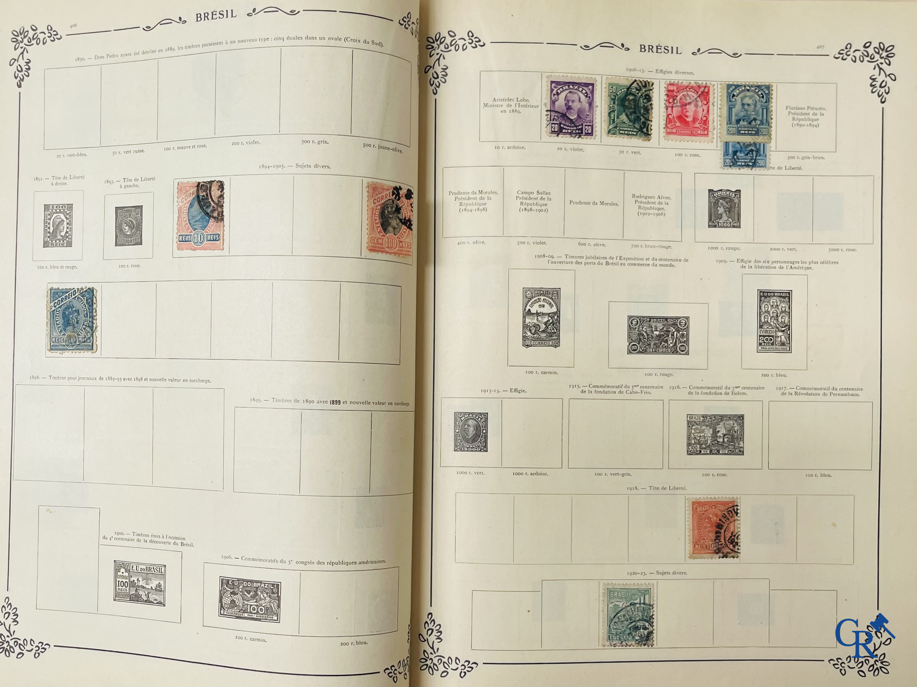 Philately. Yvert & Tellier. Album Historique & Géographique de Timbres-Poste des cinq Parties du Monde. 9ème Edition.