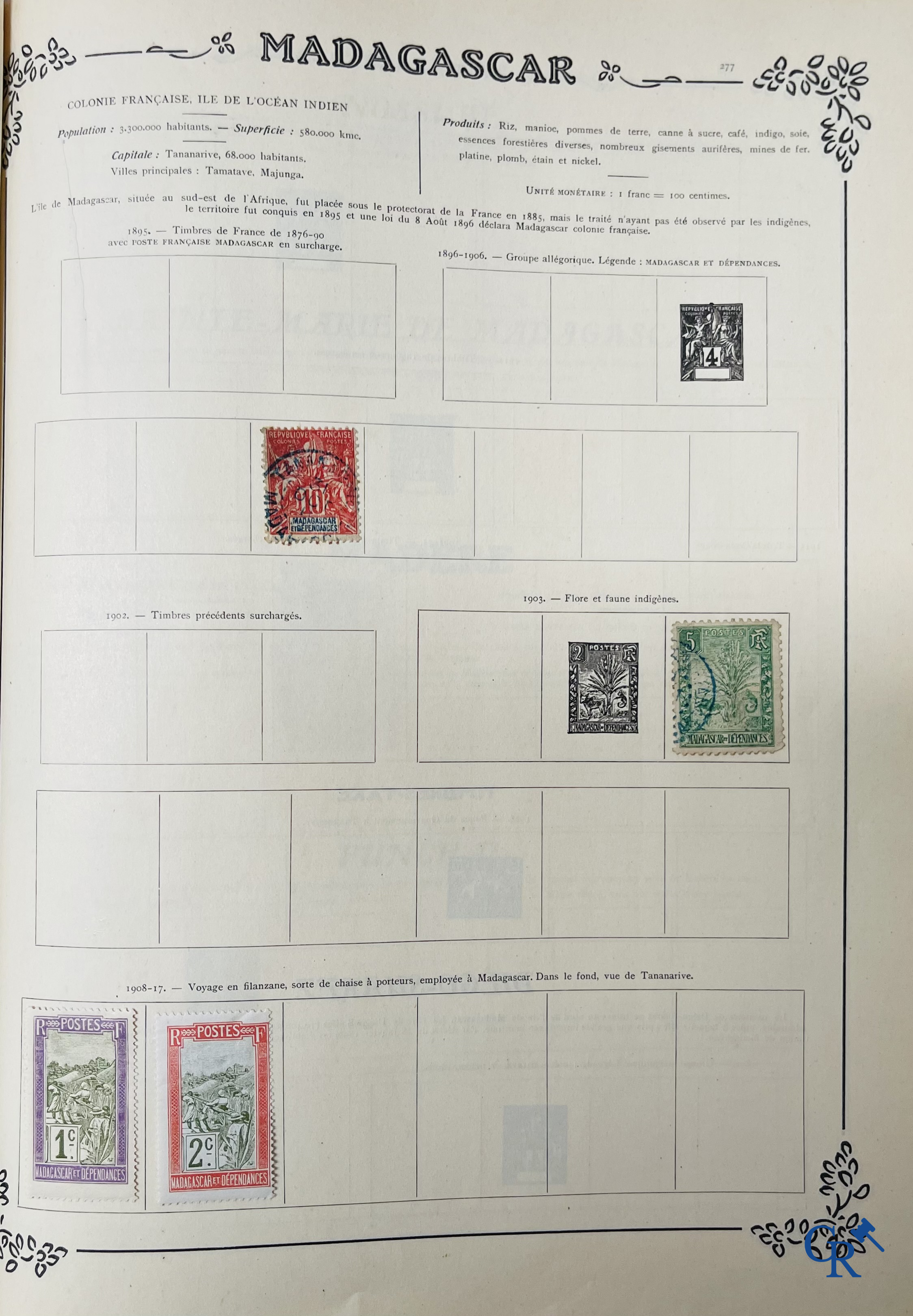 Philately. Yvert & Tellier. Album Historique & Géographique de Timbres-Poste des cinq Parties du Monde. 9ème Edition.