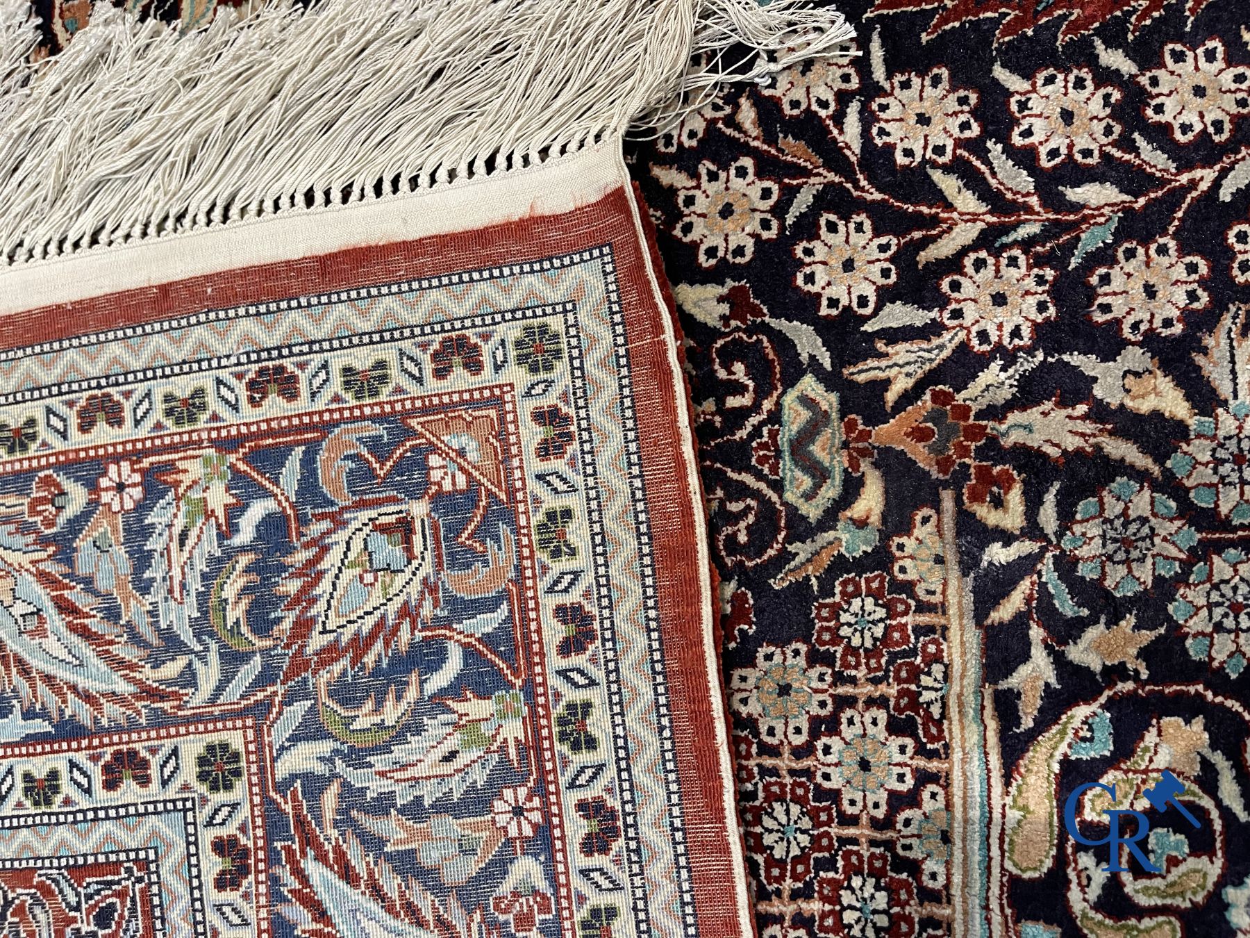 Carpet: Oriental carpet wool and silk