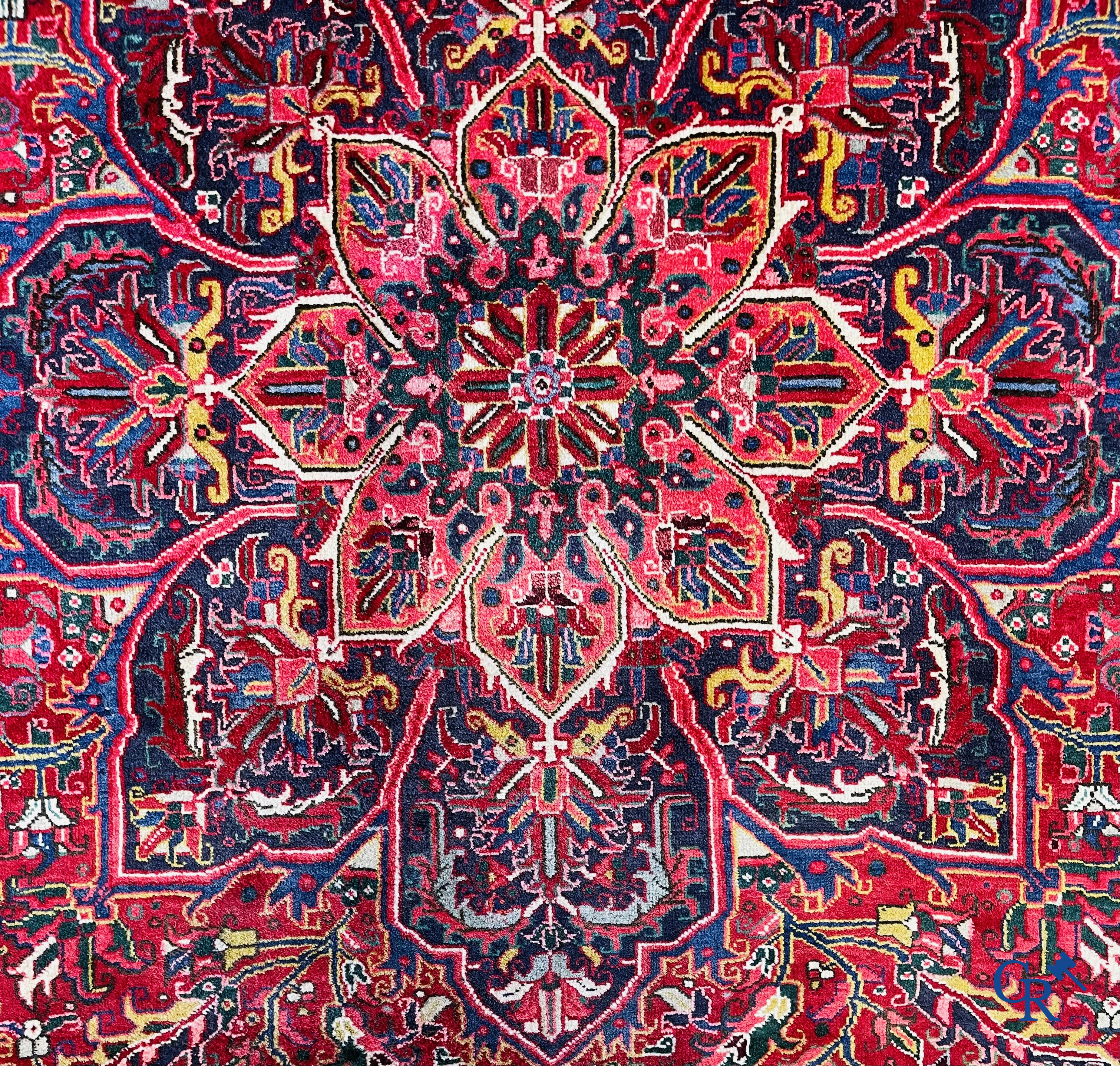 Oriental carpets: Iran, a large hand-knotted Persian carpet. Kashan.