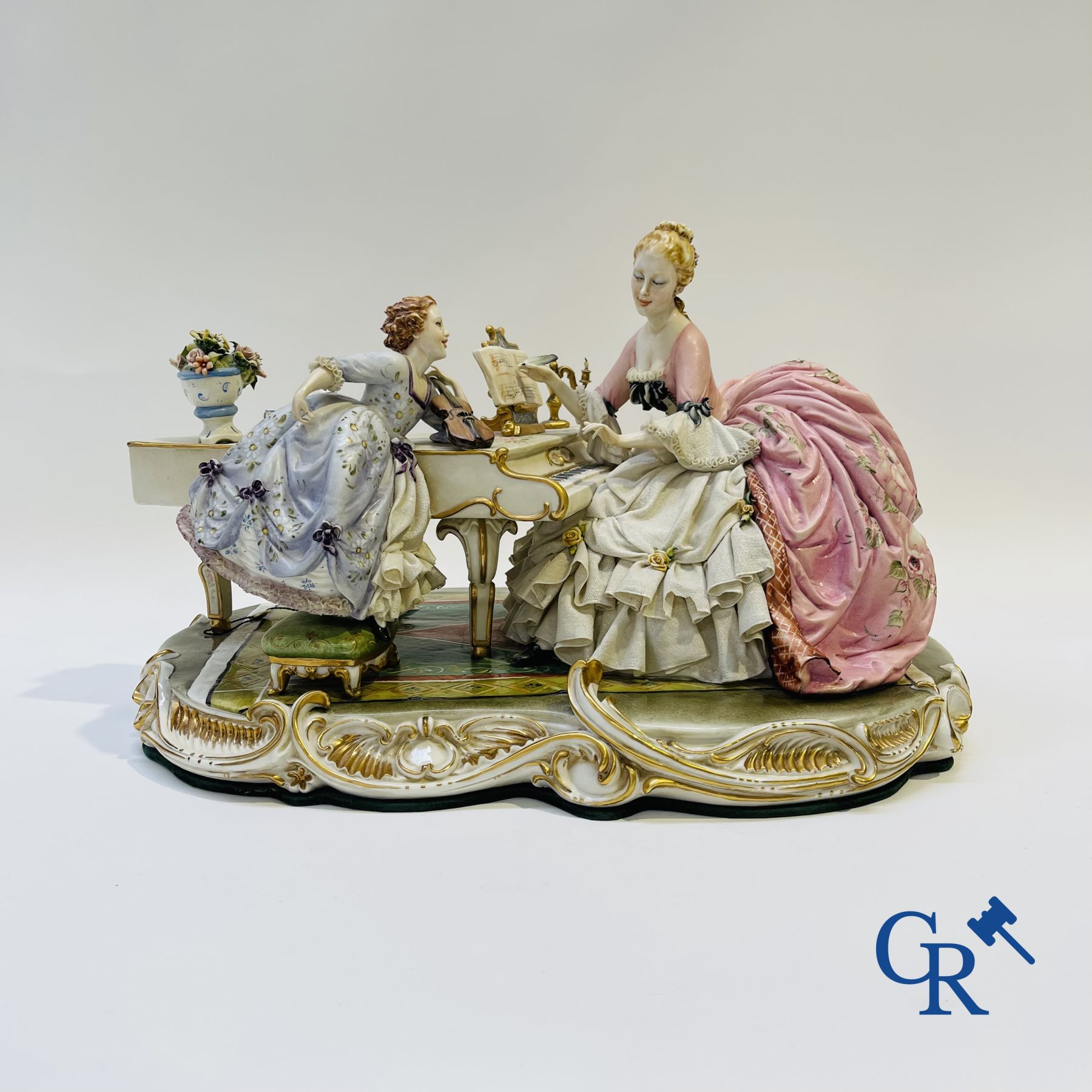 Porcelain: Capodimonte: Luciano Cazzola: “The music lesson.”