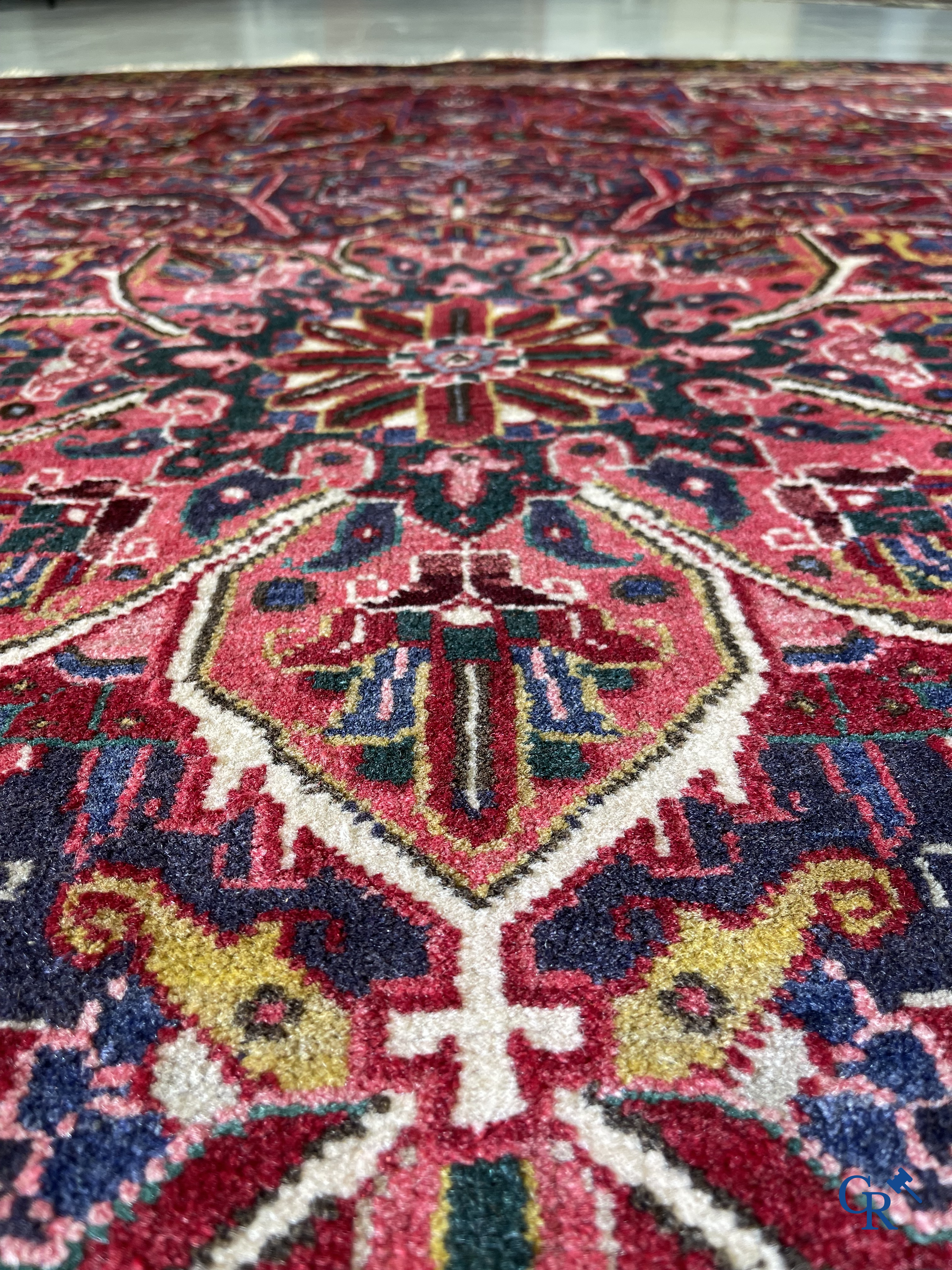 Oriental carpets: Iran, a large hand-knotted Persian carpet. Kashan.