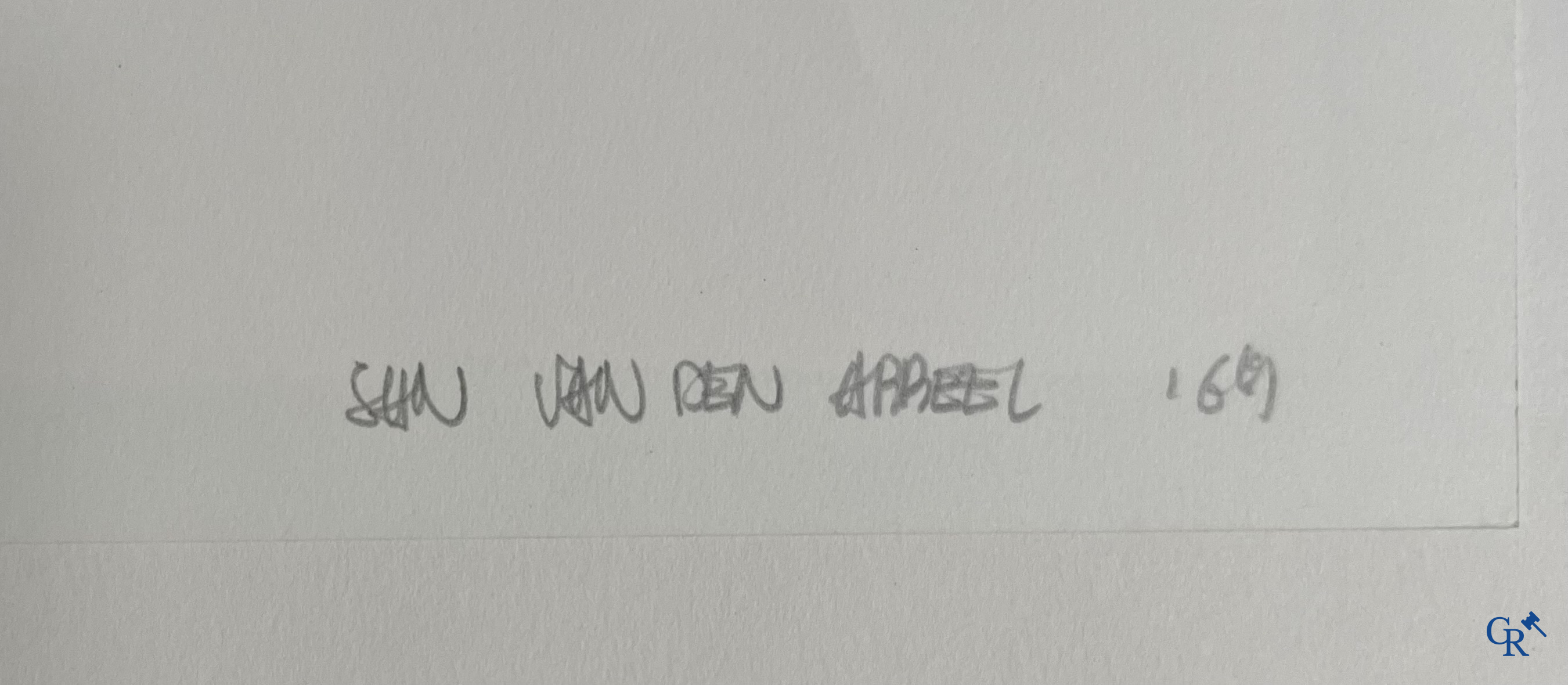 Jan Van Den Abbeel (1943-2018) Composition 1969, 3 sérigraphies 30/70.