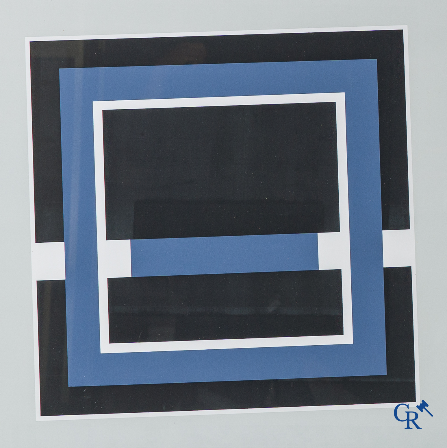 Gilbert Decock (1928-2007) 2 lithografieën, zonder titel 157/200 en een geometrische abstracte compositie 17/75.