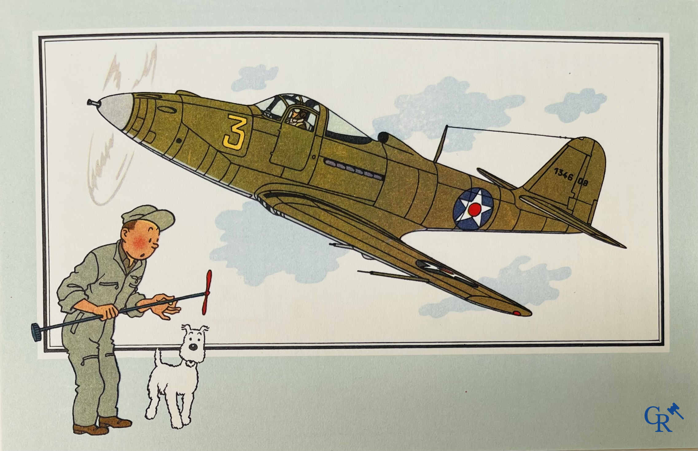 Hergé, L'Aviation Guerre 1939-1945. Collection Voir et Savoir. Copyright 1953. Lombard Brussel.
