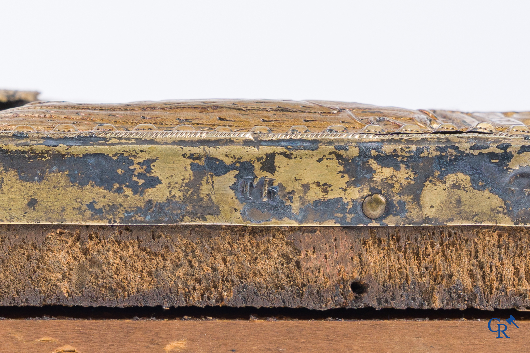 Russisch werk. De geboorte van Jezus. Grote Russische icoon met zilver oklad. Zilvergehalte 84 en gedateerd 1883.