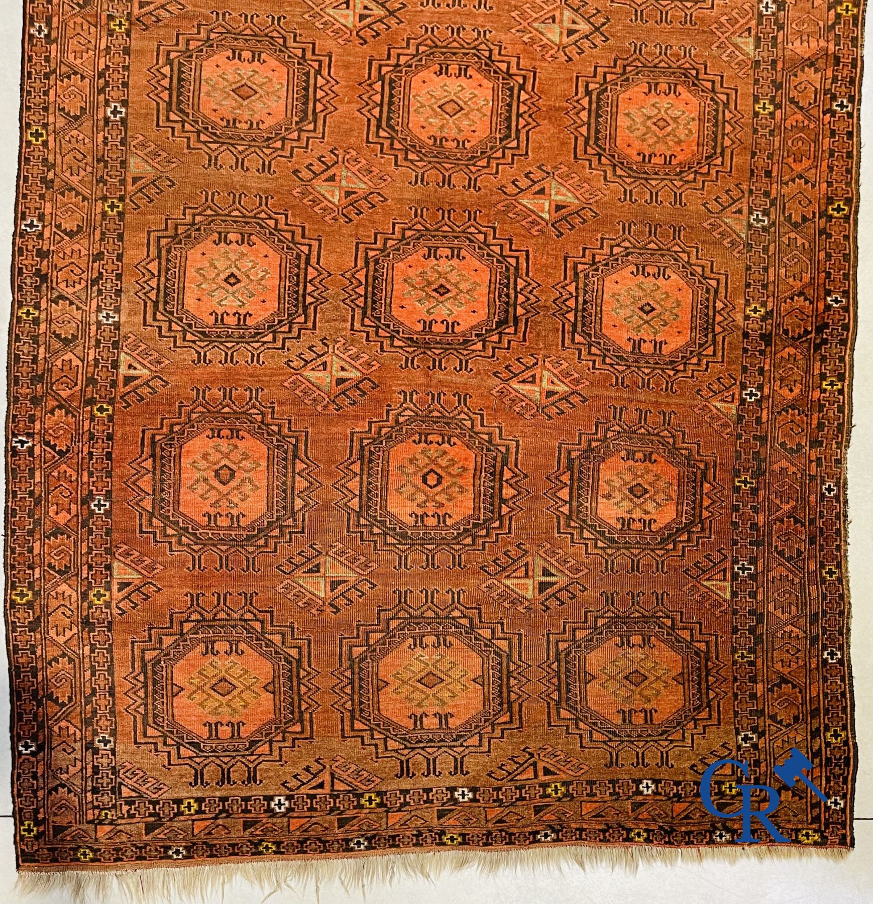 Oriental carpets: Large antique oriental carpet.