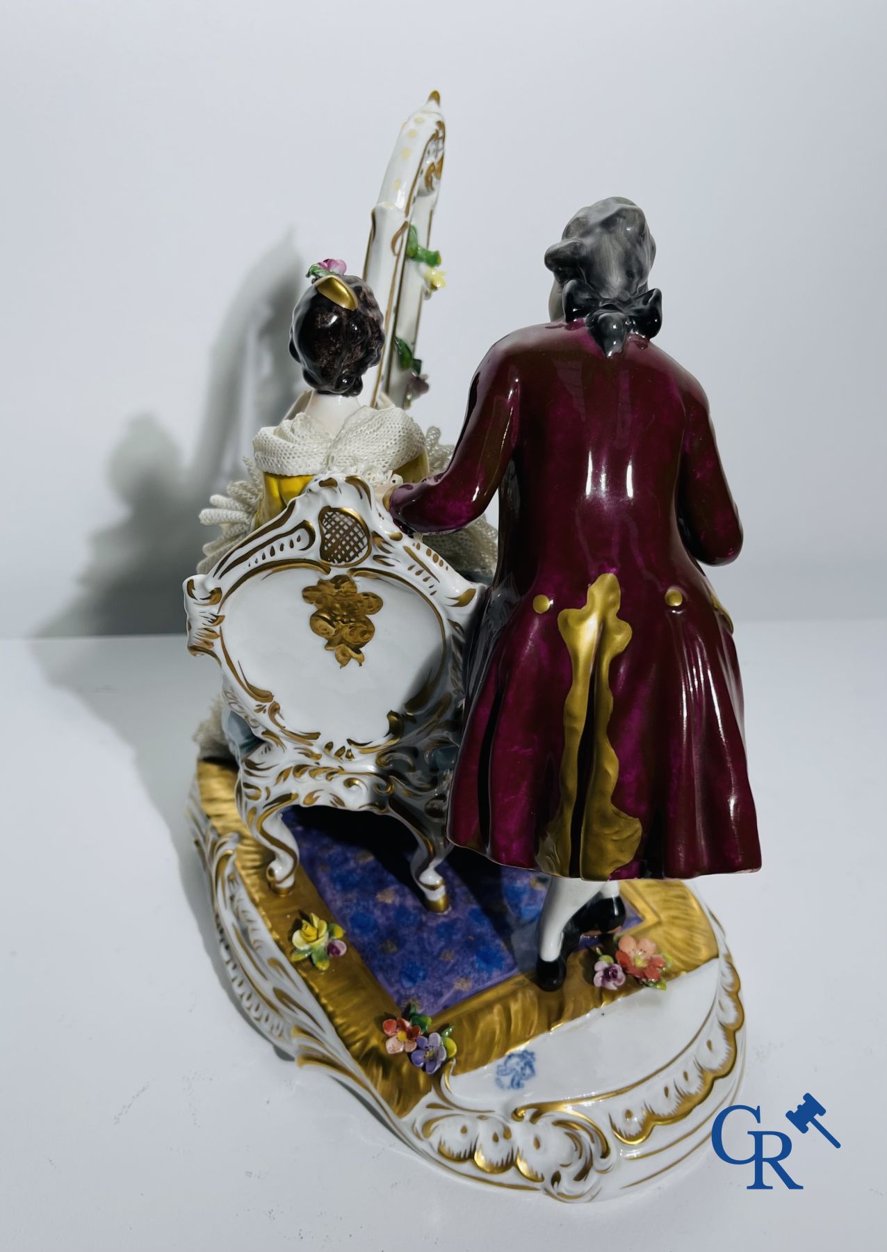 Porcelain: Volkstedt Rudolstadt: "The harpist"