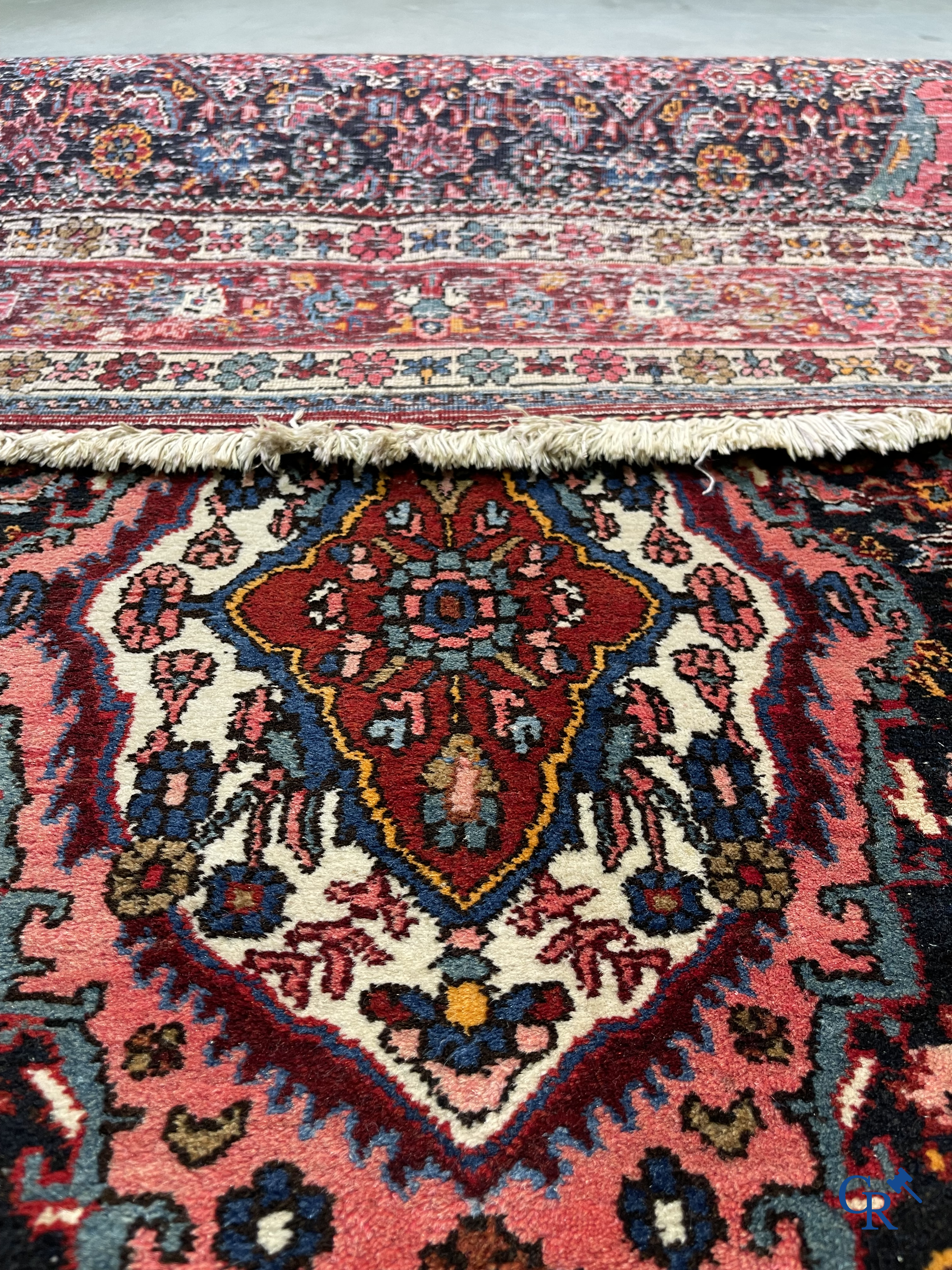 Oriental carpets. Bidjar, Iran. Hand-knotted Persian carpet.