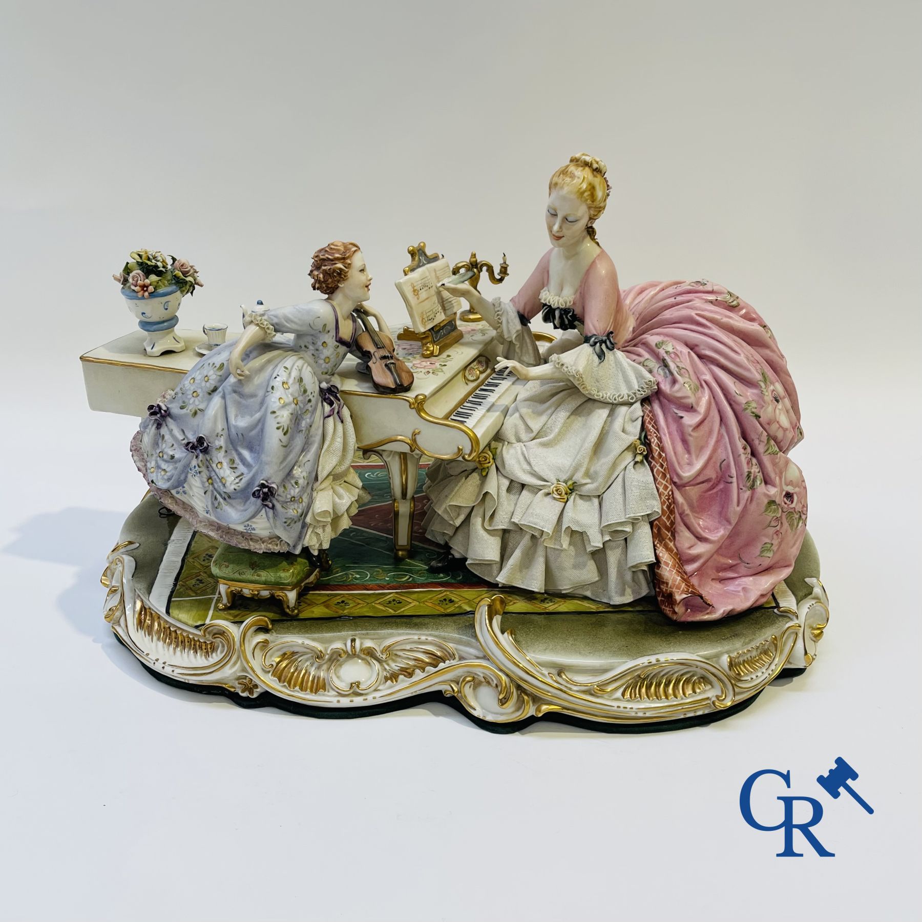 Porcelain: Capodimonte: Luciano Cazzola: “The music lesson.”