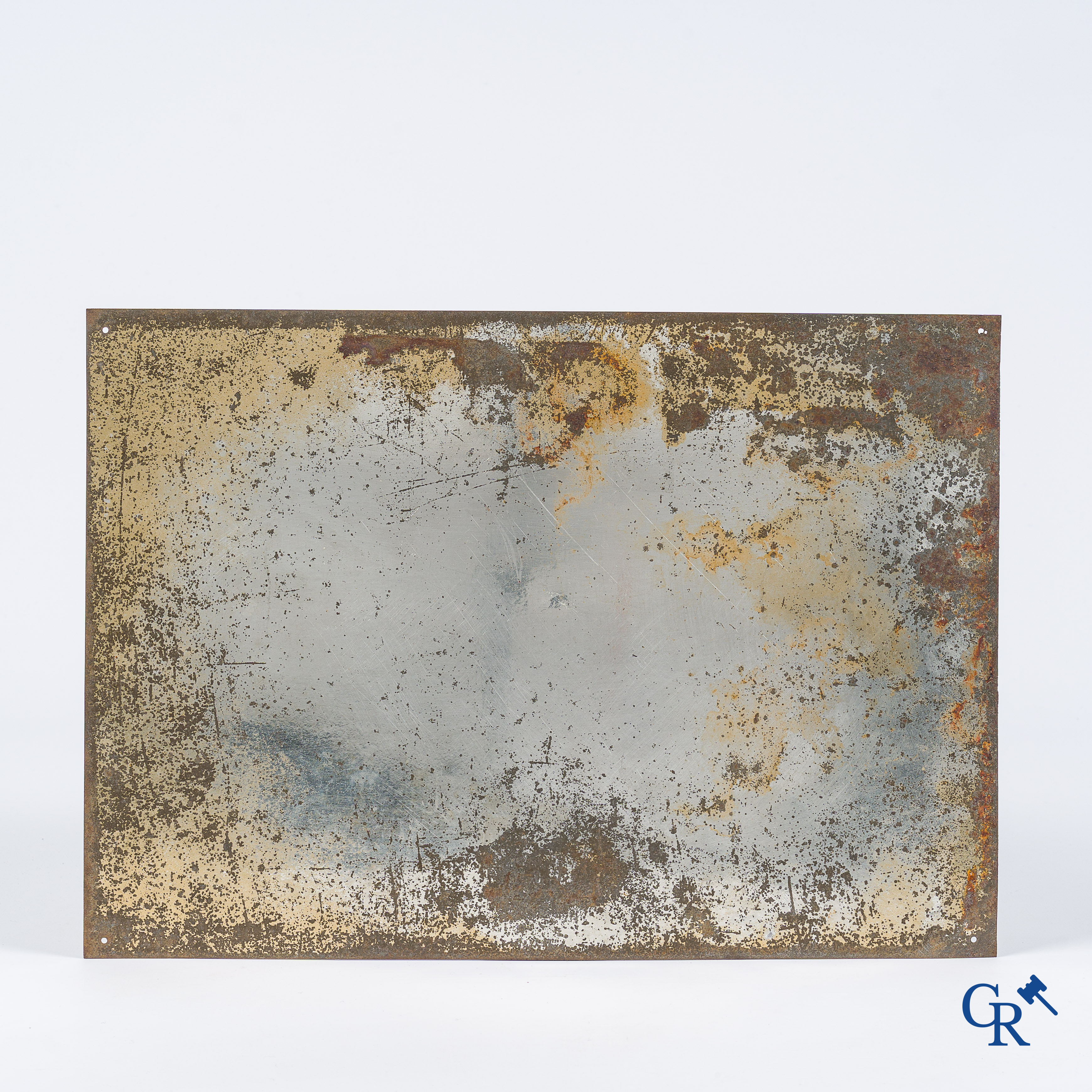 Soudex, Soudure d'étain, complète en pâte. En vente ici. Amusant blikbord met een aapje voor tin soldeer. Jaren '30.