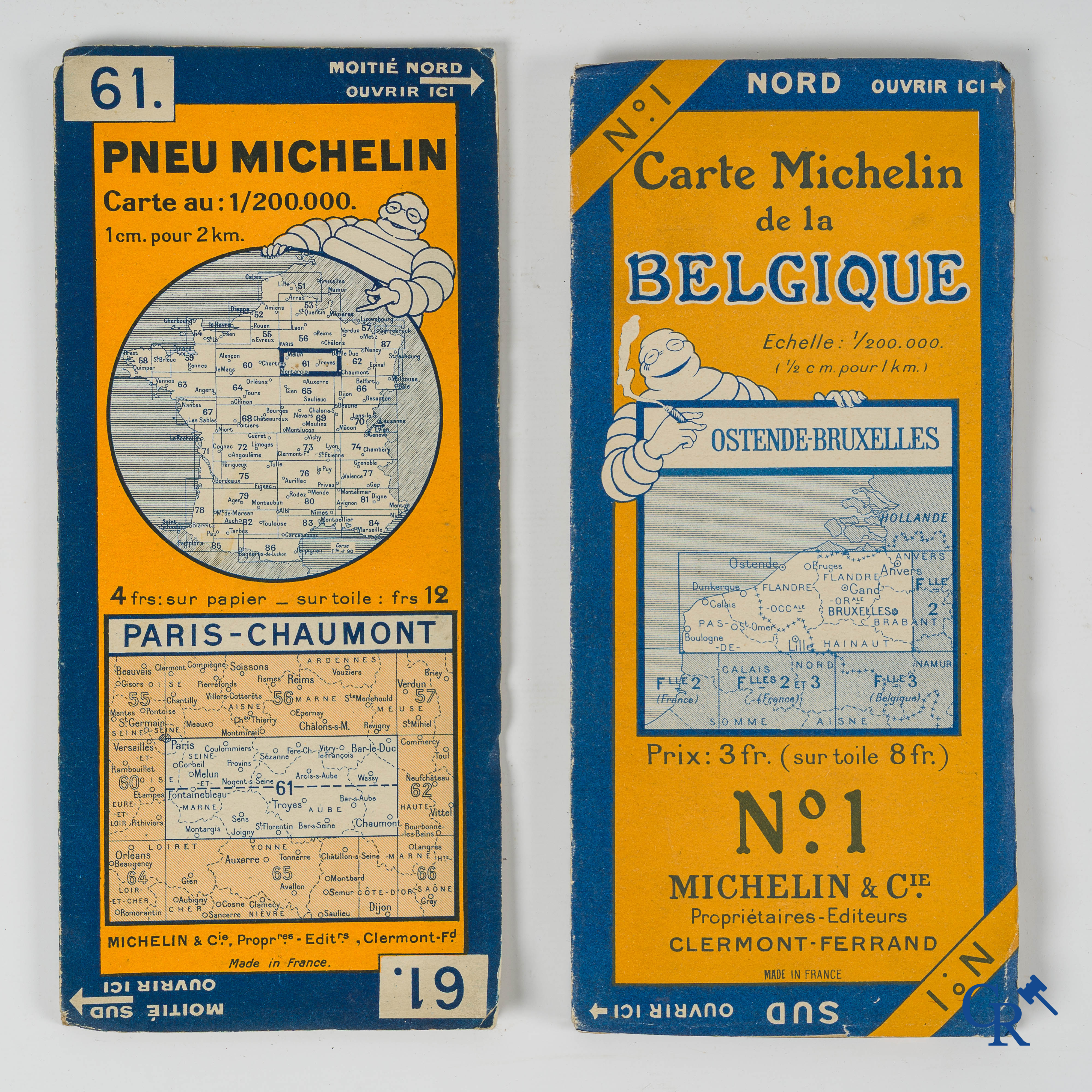 Michelin. Automobilia. Interessant lot met Michelin objecten. Jaren 1920-1930 en later.