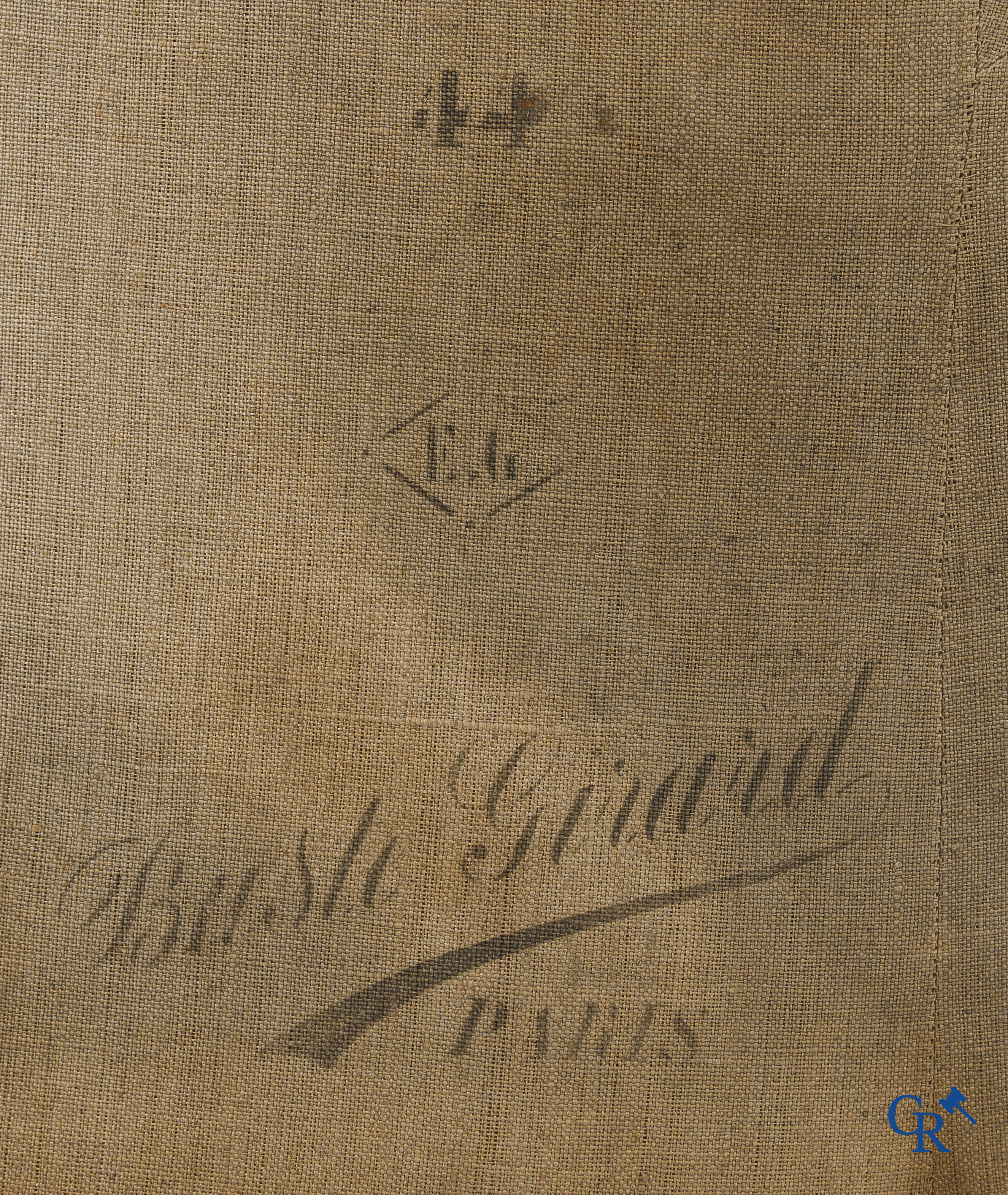 Buste Girard Paris. Mooie dames buste voor een etalage uit de jaren '30. Bronzen kopstuk. Maat 44.