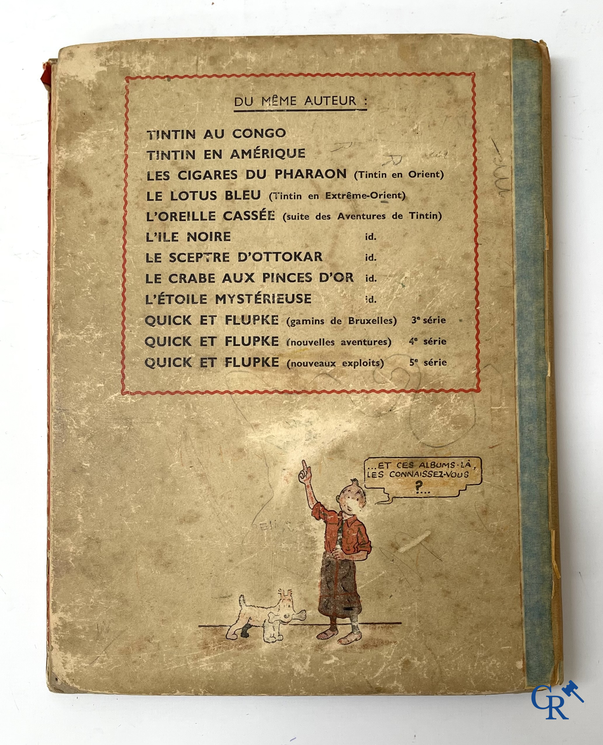 Hergé. 8 oude Kuifjes albums waaronder drukken in zwart-wit.