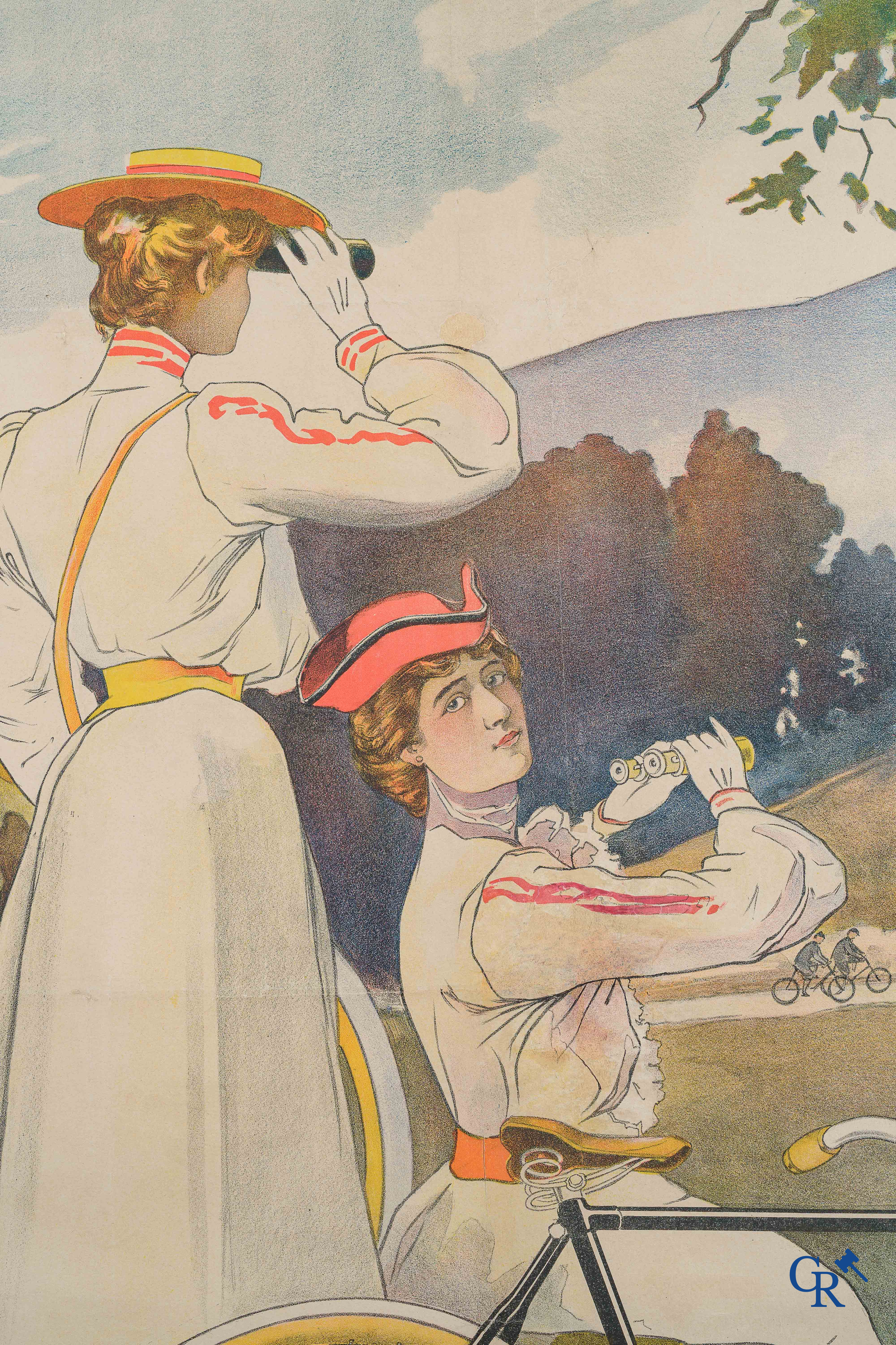 Cycles Brillant. Publiciteitsaffiche voor de fietsen Brillant. Ontwerp van Maurice Marodon. Belle Epoque, Circa 1900.