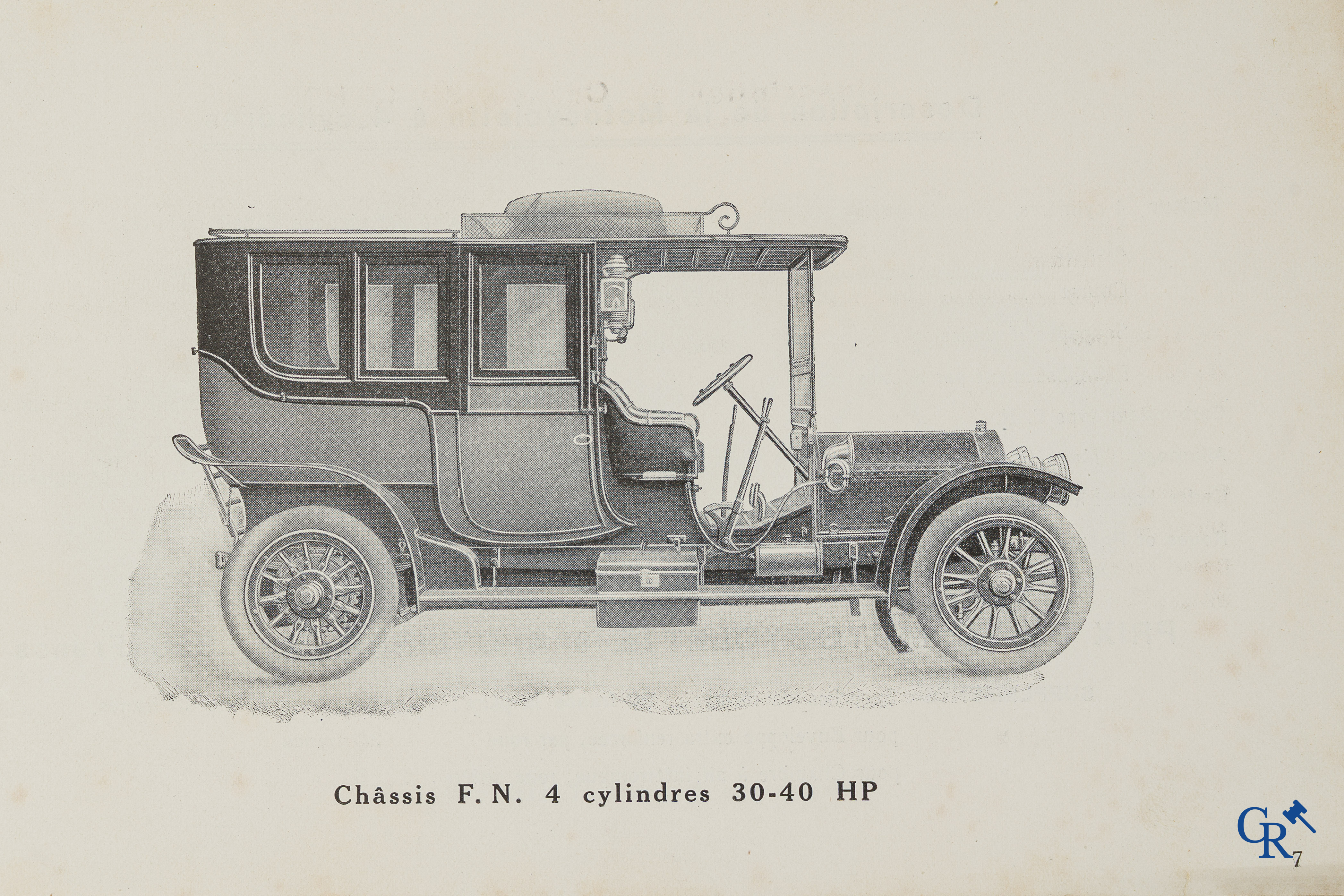FN. Fabrique Nationale, Publiciteitsfolder voor fietsen, motorfietsen en auto's van F.N. Circa 1910.