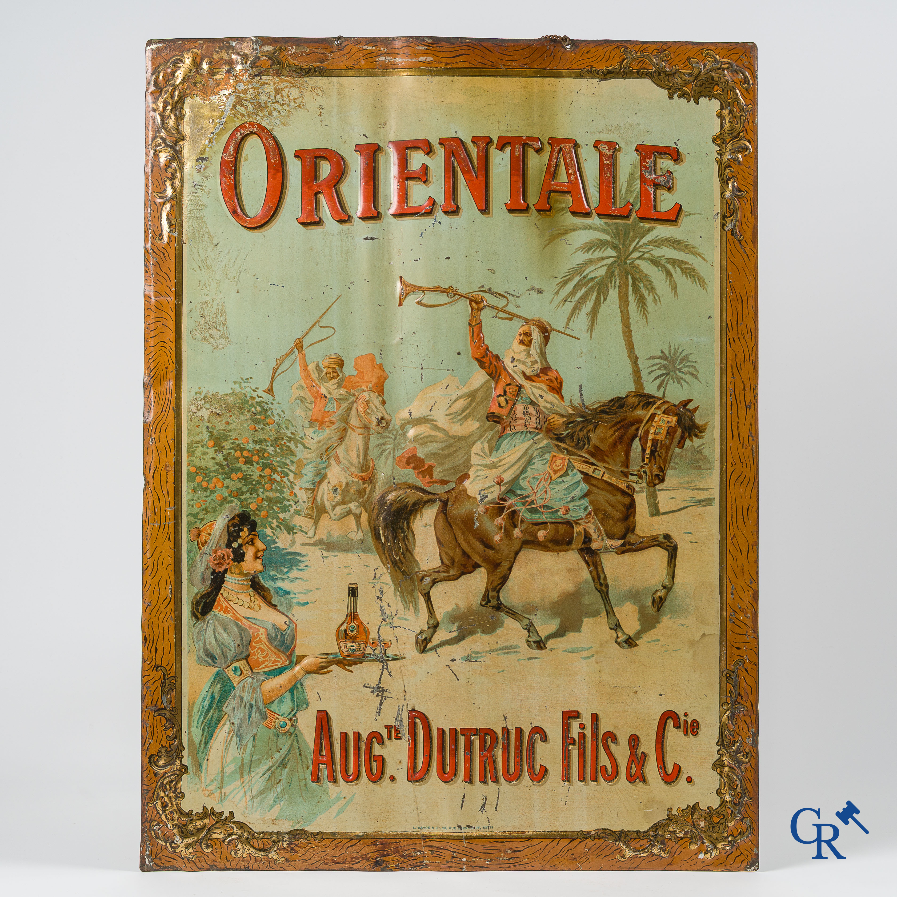 Orientale, Zeldzame en grote publiciteit voor de producten van Auguste Dutruc Fils & Cie. Circa 1910.