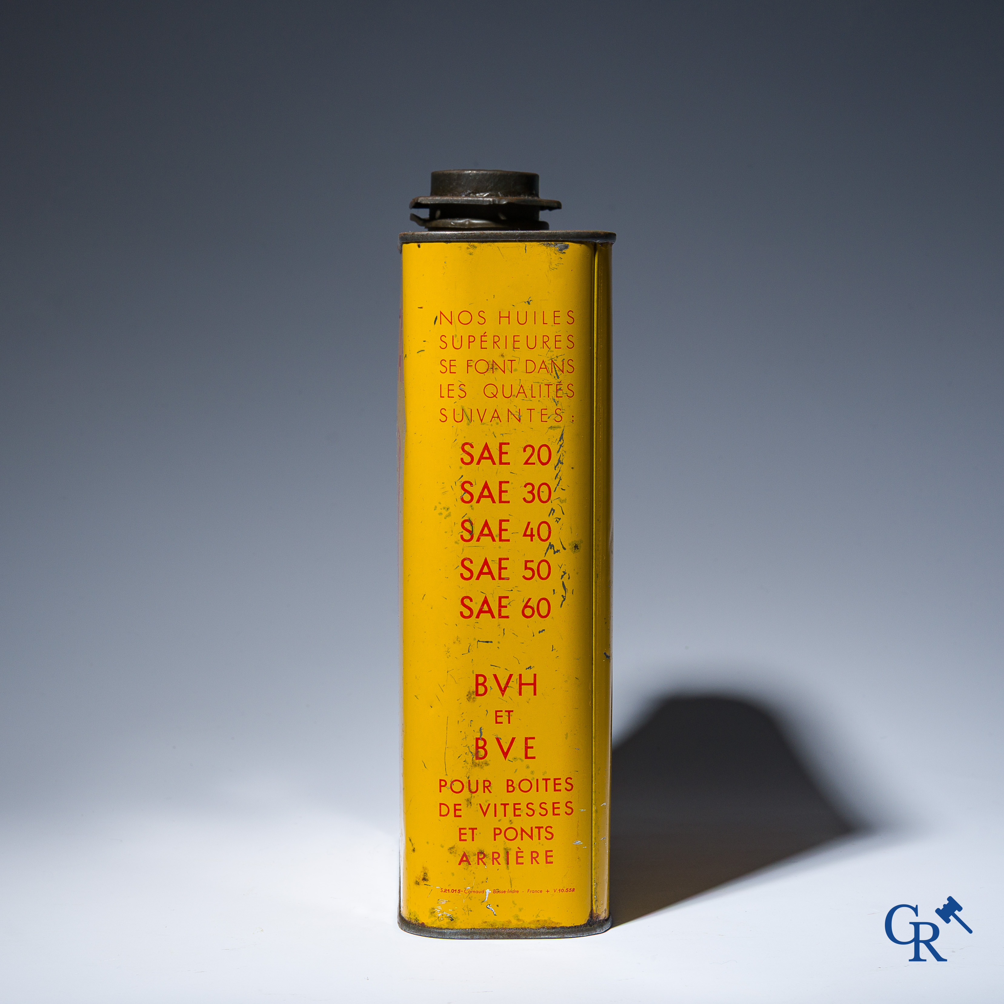 Automobilia. Ontario, Motor Oil, The best Quality. Olieblik met voorsteling van een Indiaans opperhoofd.