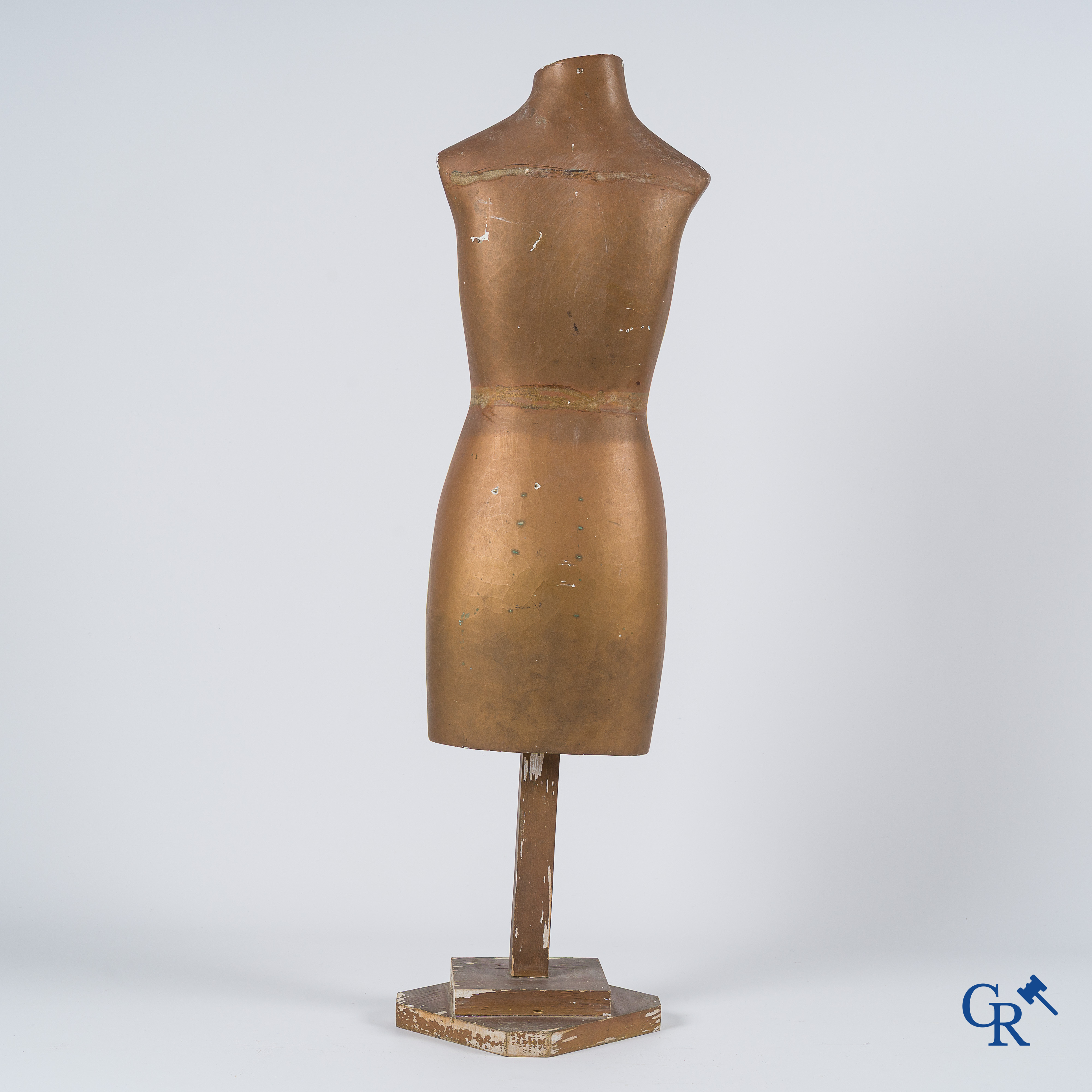 Corset Idéal A.B. Publiciteits buste voor lingerie van het franse merk Auguste Bain. Jaren '30.