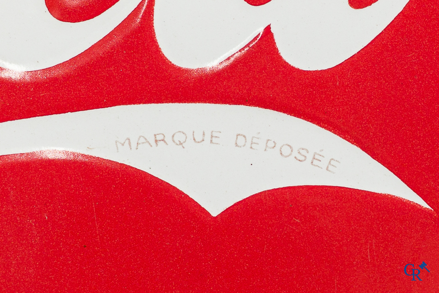 Coca-Cola. Zeldzame ijskoeler in geëmailleerd metaal. Belgische makelij, circa 1940-1950.