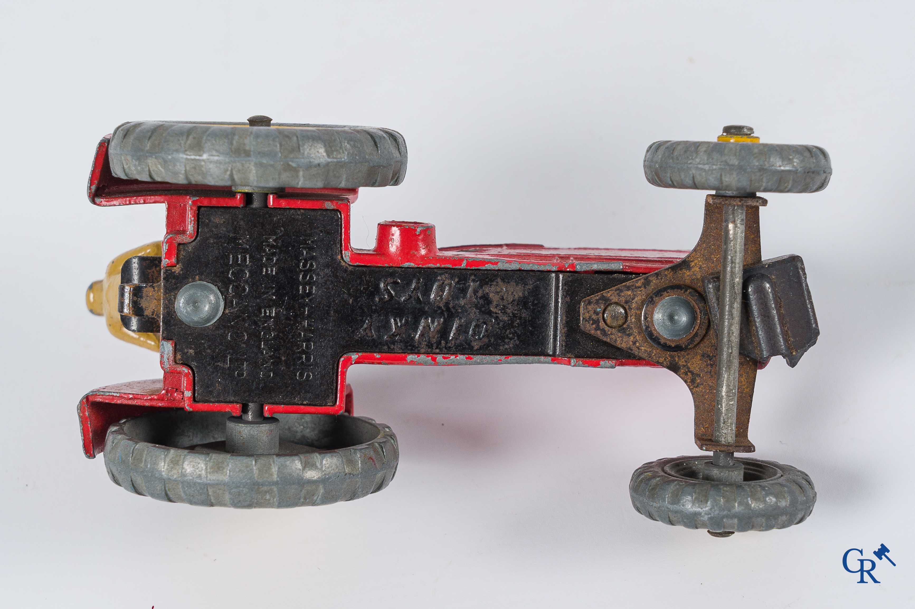 Oud speelgoed. Lot met landbouwvoertuigen. Dinky Toys, Meccano, Lesney enz. (6 stuks)