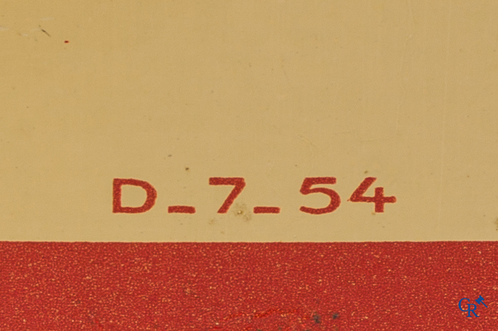 Automobilia. 2 olieblikken. Toneline en een zeldzaam olieblik Carterine. Circa 1940-1950.