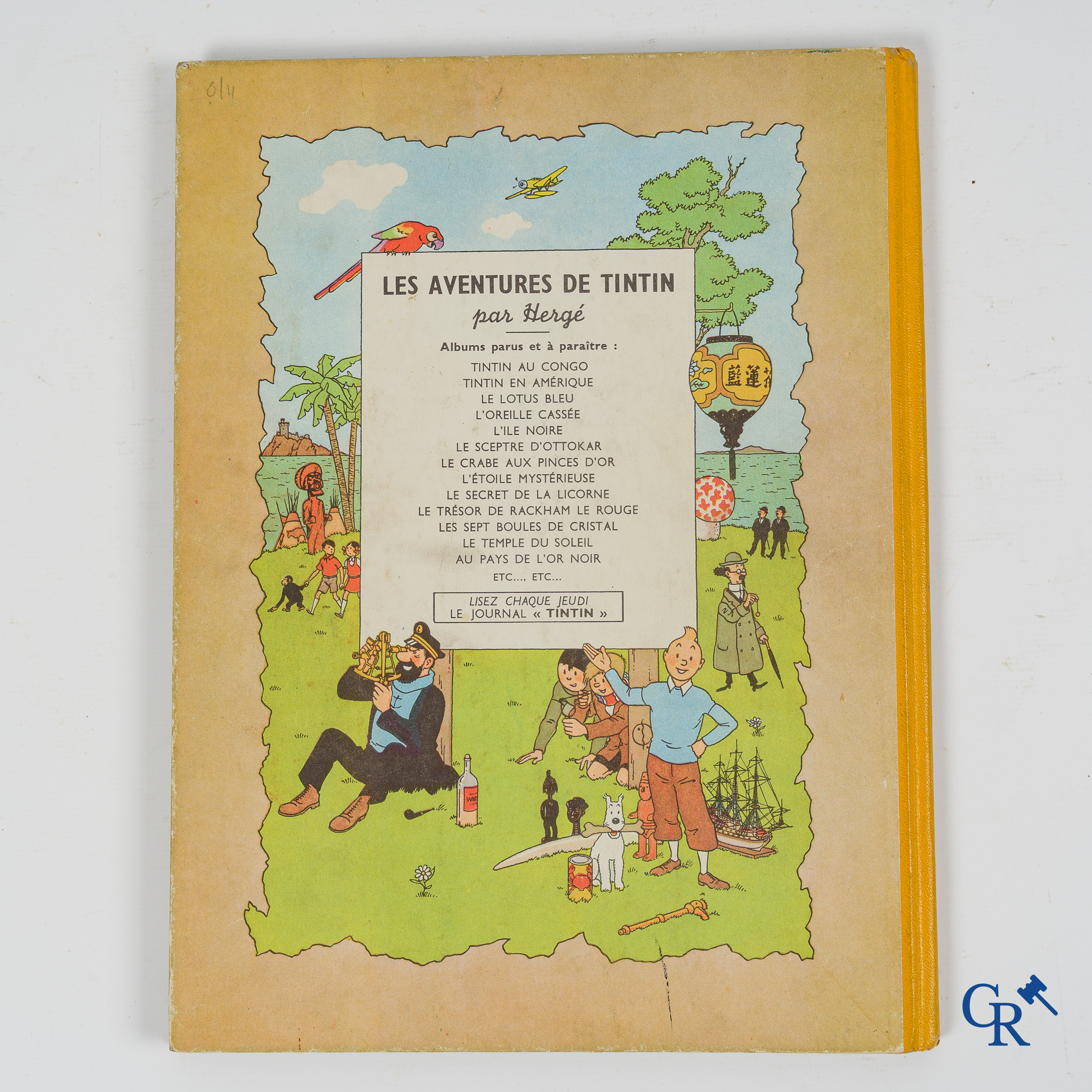 Hergé. Kuifje. Les aventures de Tintin. Au Pays de l'Or Noir. Stripverhaal. Casterman 1950. Imprimé en Belgique.