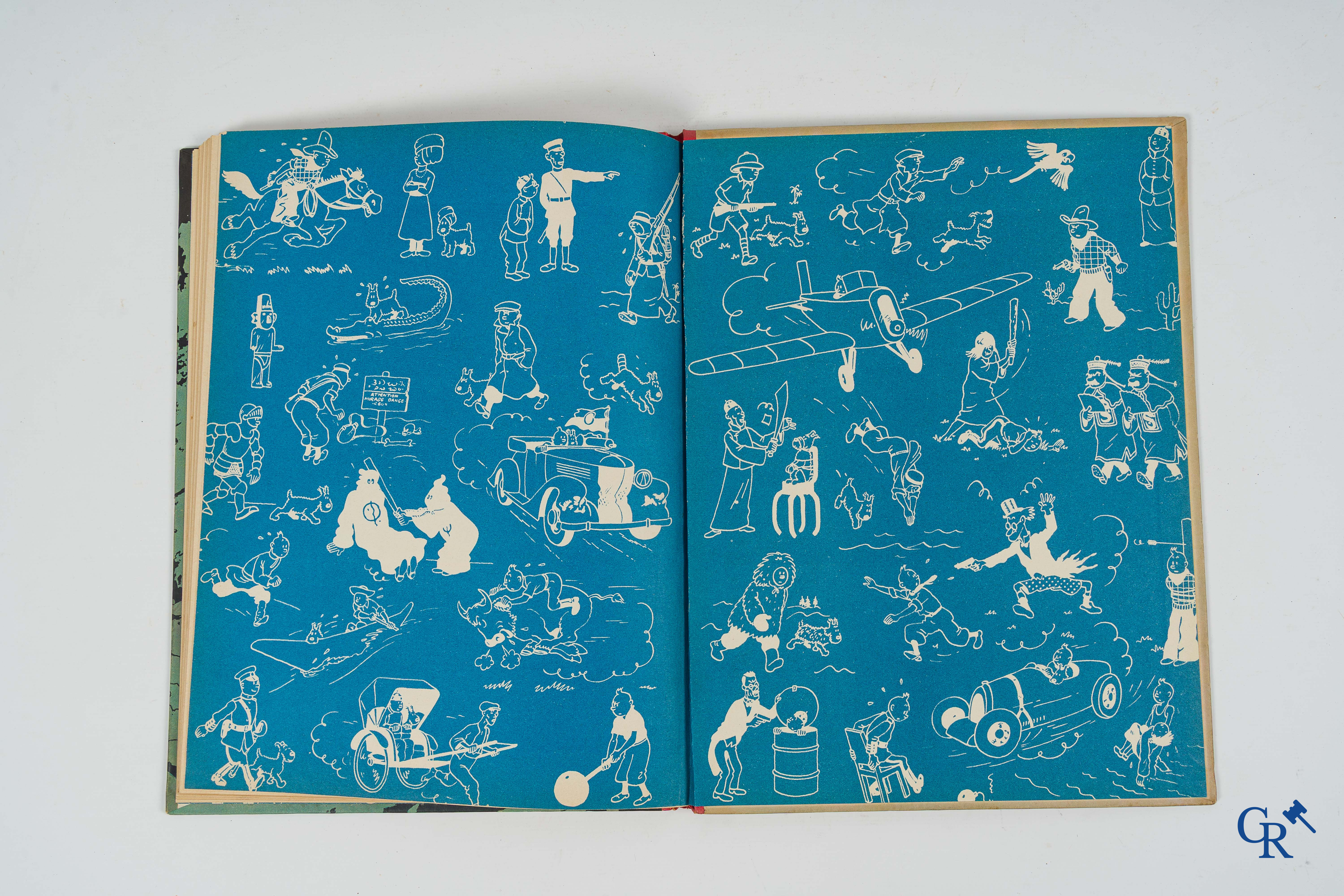 Hergé. Les aventures de Tintin. Kuifje, 2 stripverhalen. "Coke en stock" en "On a marché sur la lune". Casterman.