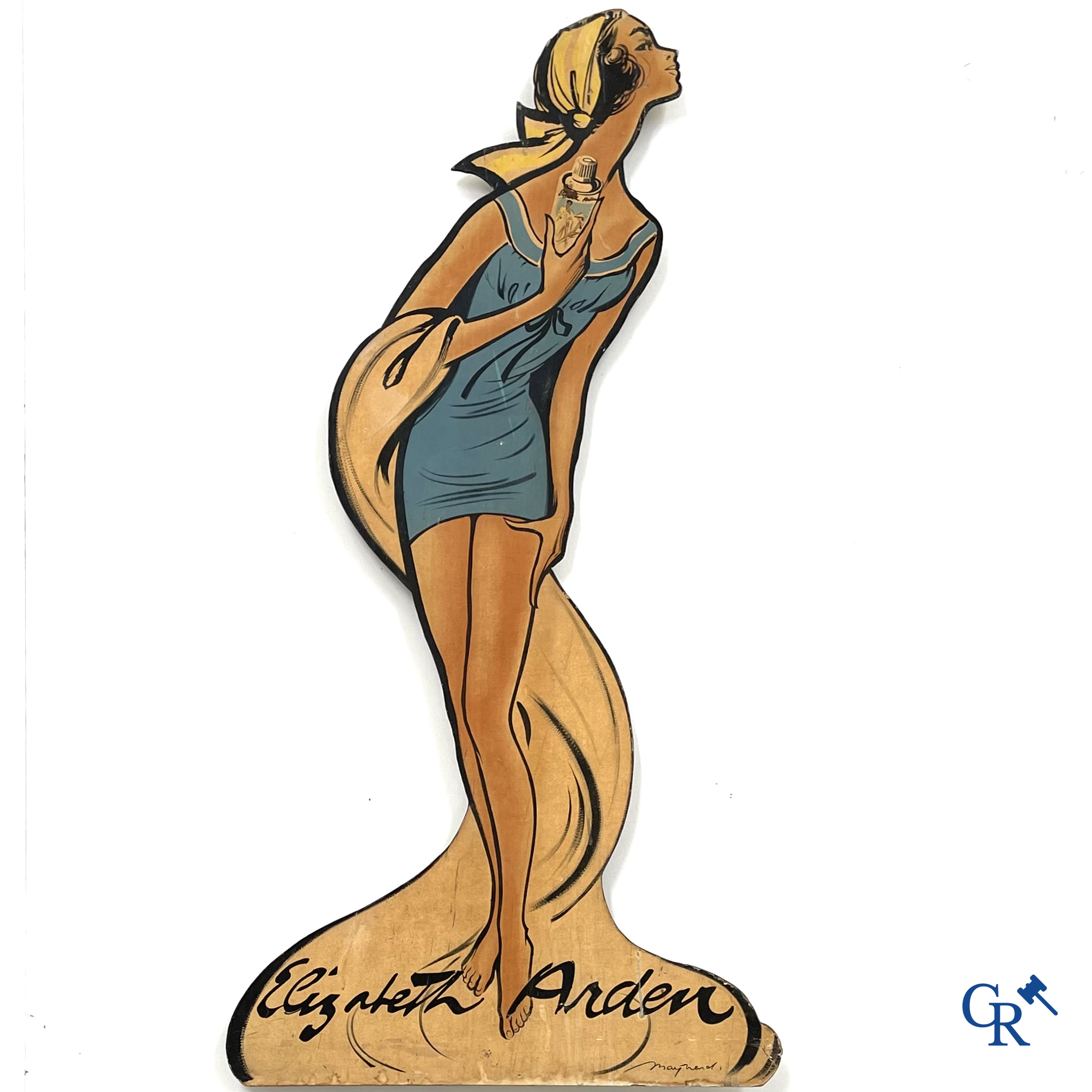 Elizabeth Arden. Grote uitstal publiciteit voor de schoonheidsproducten van Elizabeth Arden. Circa 1950.