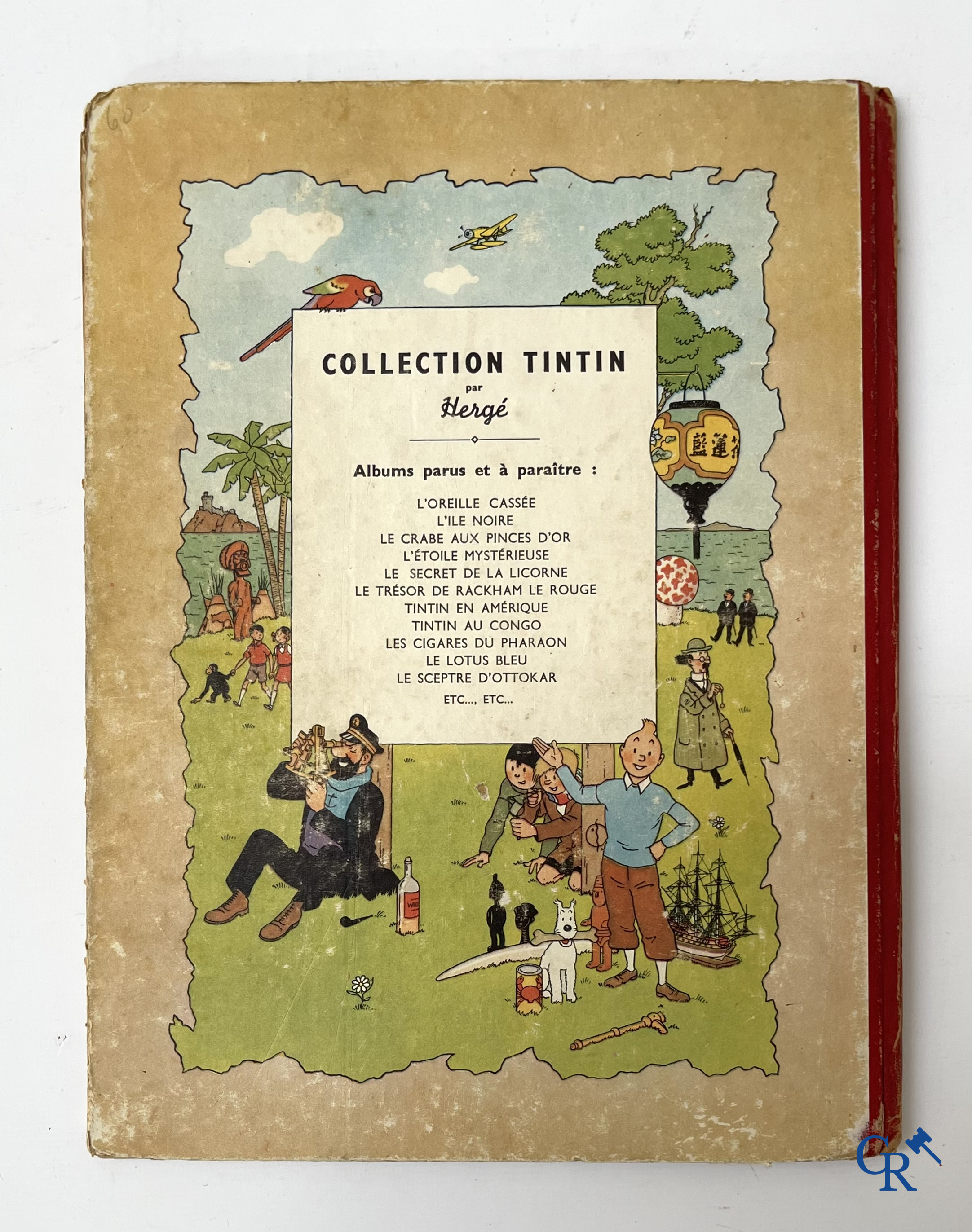 Hergé. 8 oude Kuifjes albums waaronder drukken in zwart-wit.