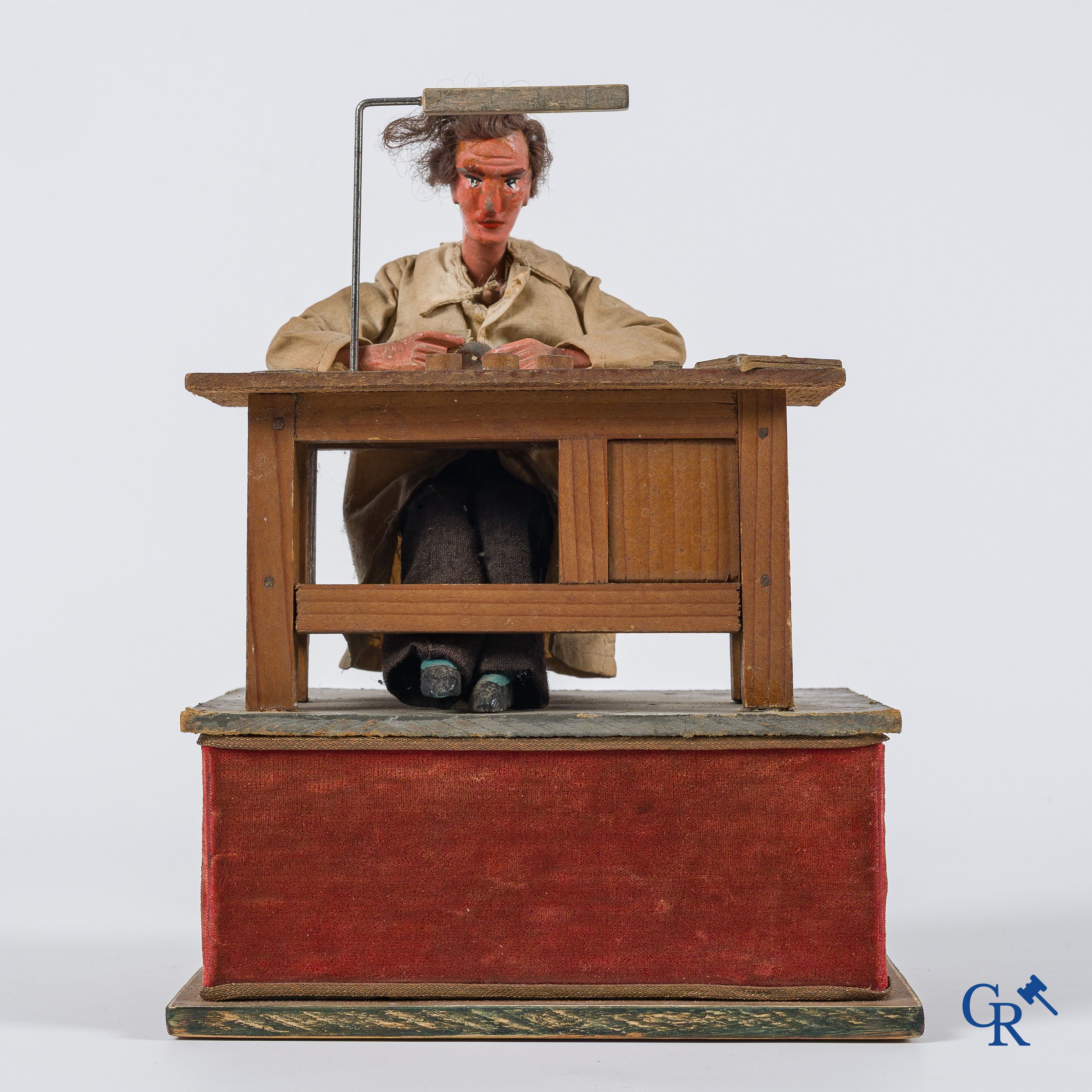 Automaat. Montres Nappey. Vitrine automaat voor een horlogemaker uitgegeven door uurwerken Nappey. Jaren '40.