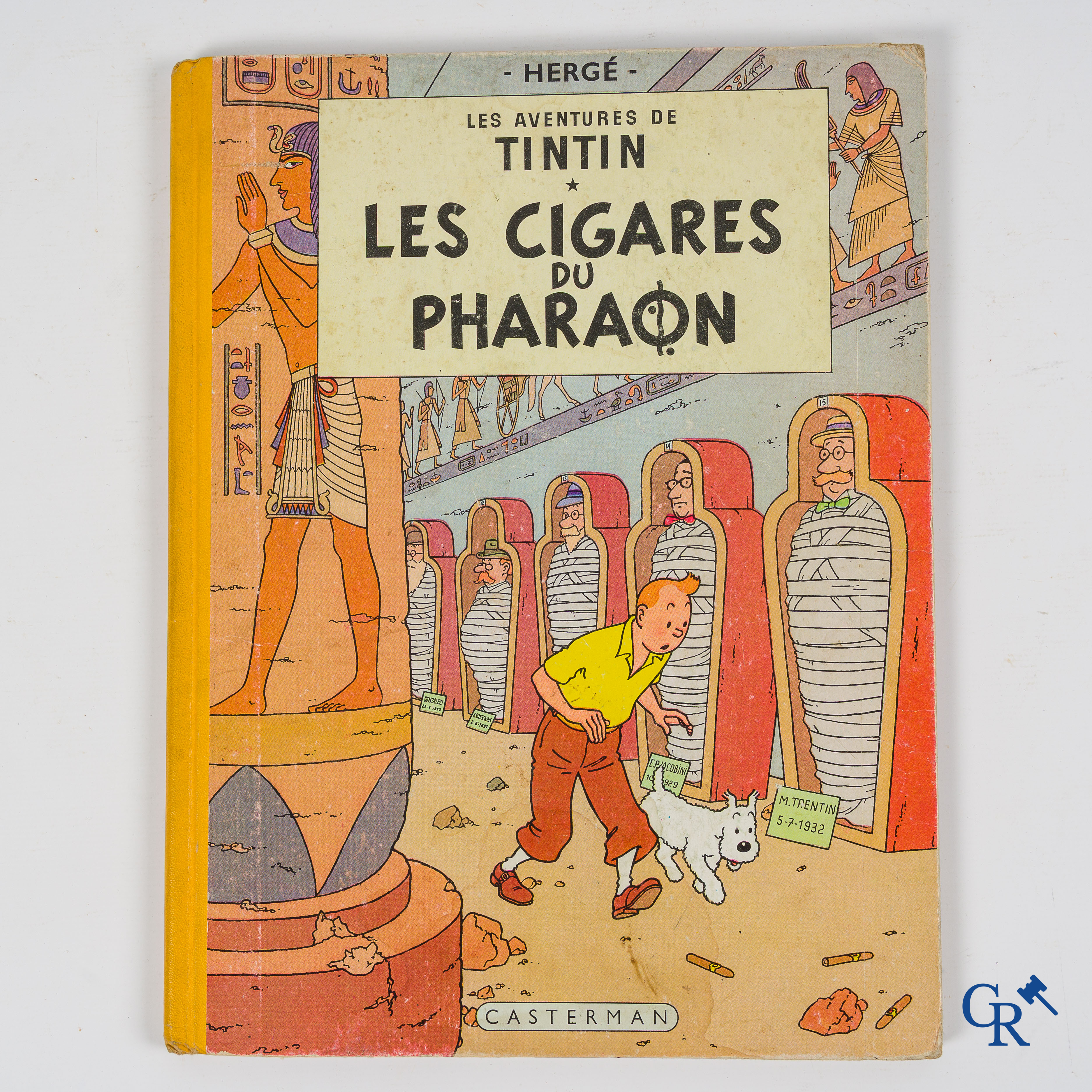 Hergé. Les aventures de Tintin (Kuifje). Les Cigares du Pharaon. Les éditions Casterman-Tournai. 1955.