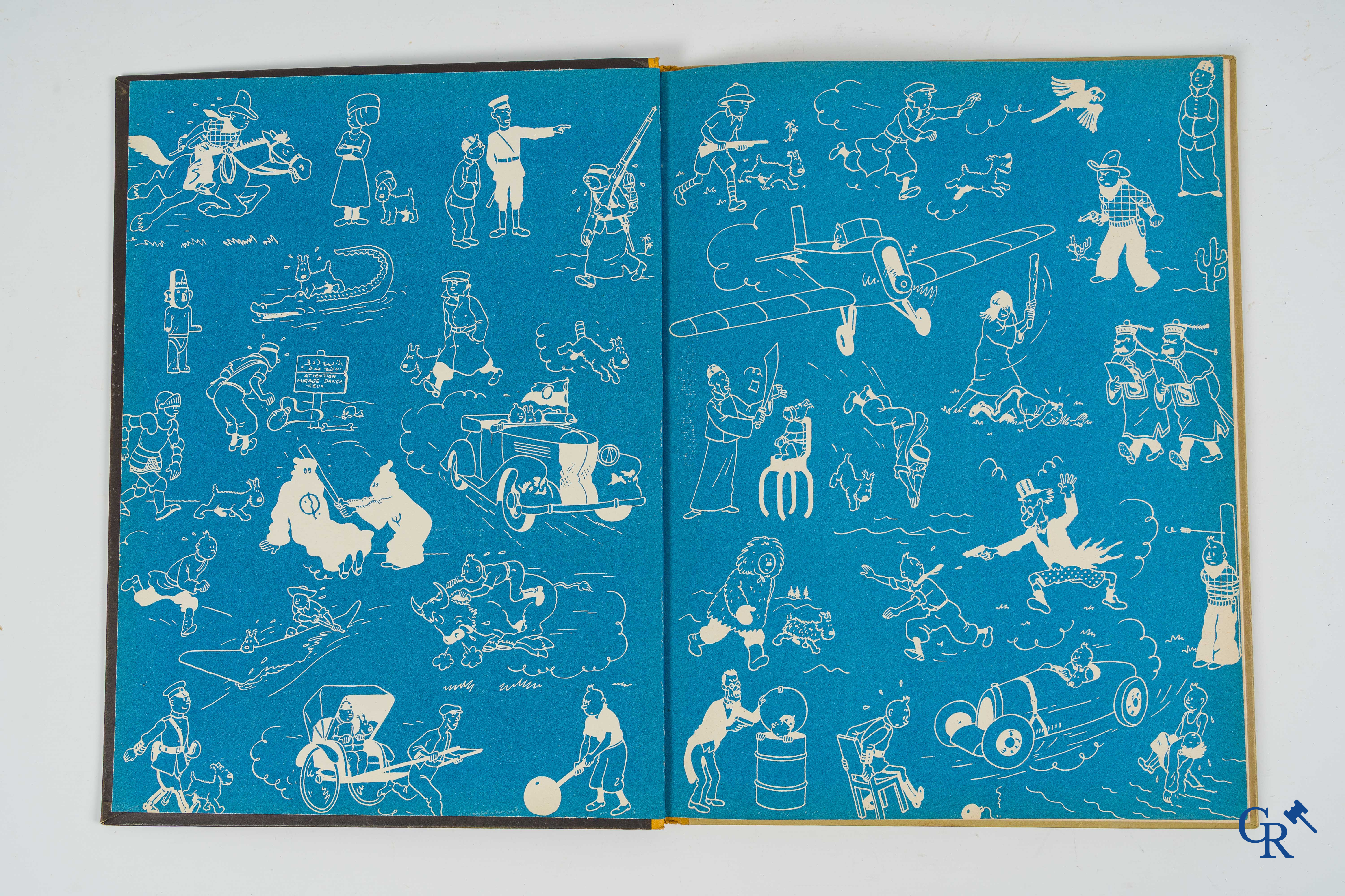 Hergé. Kuifje. Les aventures de Tintin. Au Pays de l'Or Noir. Stripverhaal. Casterman 1950. Imprimé en Belgique.