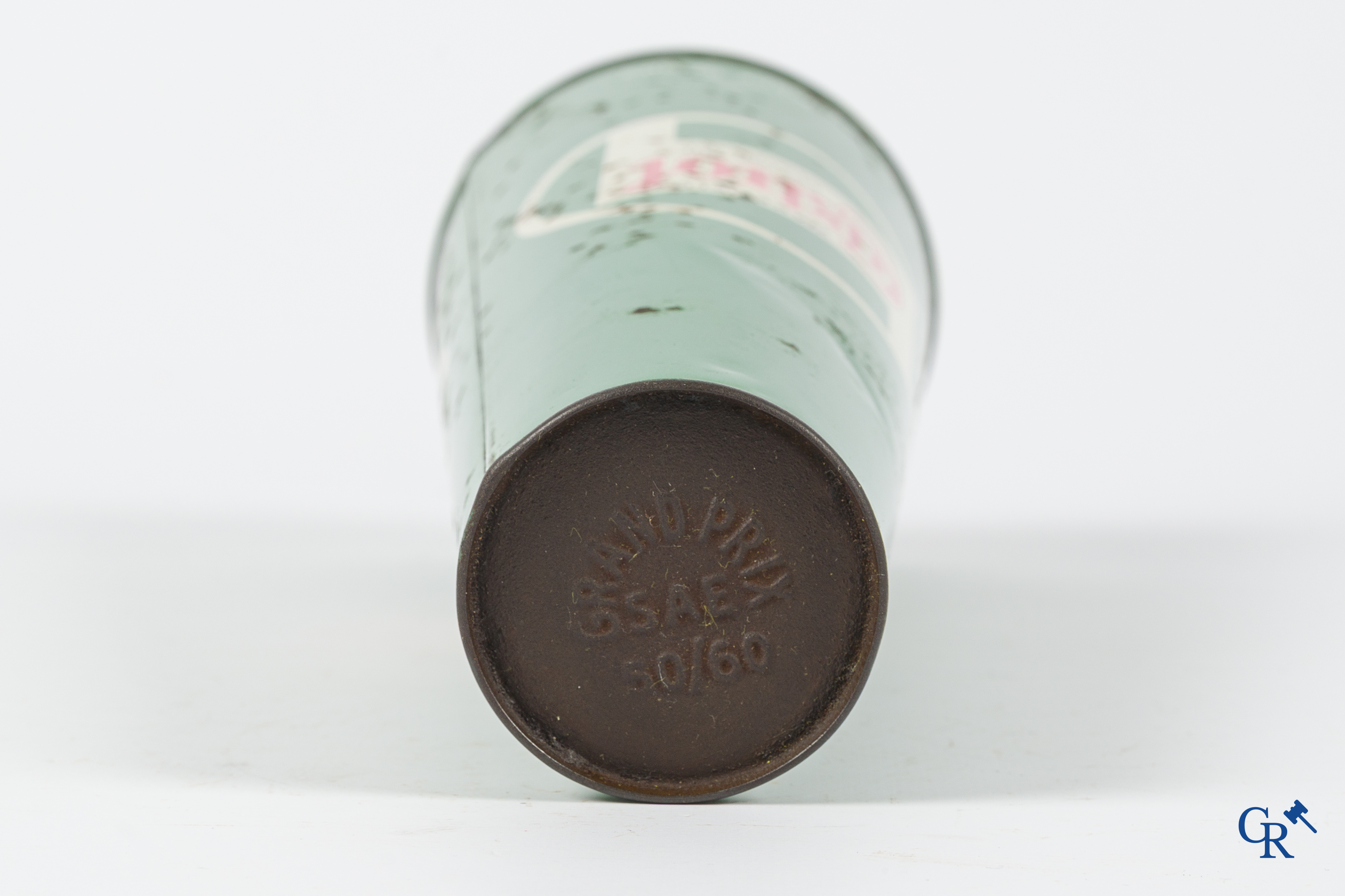 Castrol Motor Oil. Conisch olieblik 1 Liter. The masterpiece in oils. Jaren '40.