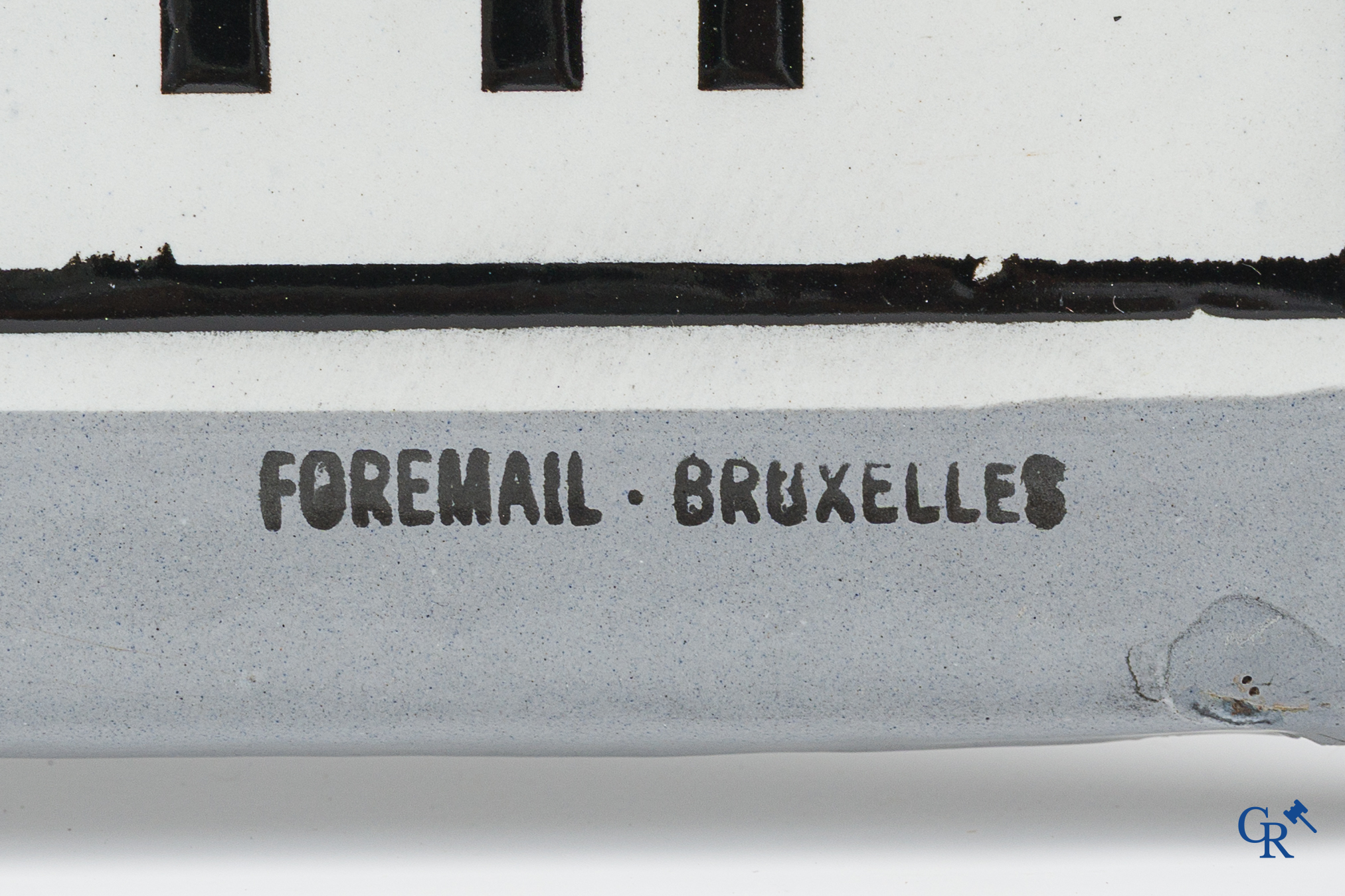 Rossi Apéritif. Emaille reclamebord voor Rossi. Foremail Bruxelles, 1944.