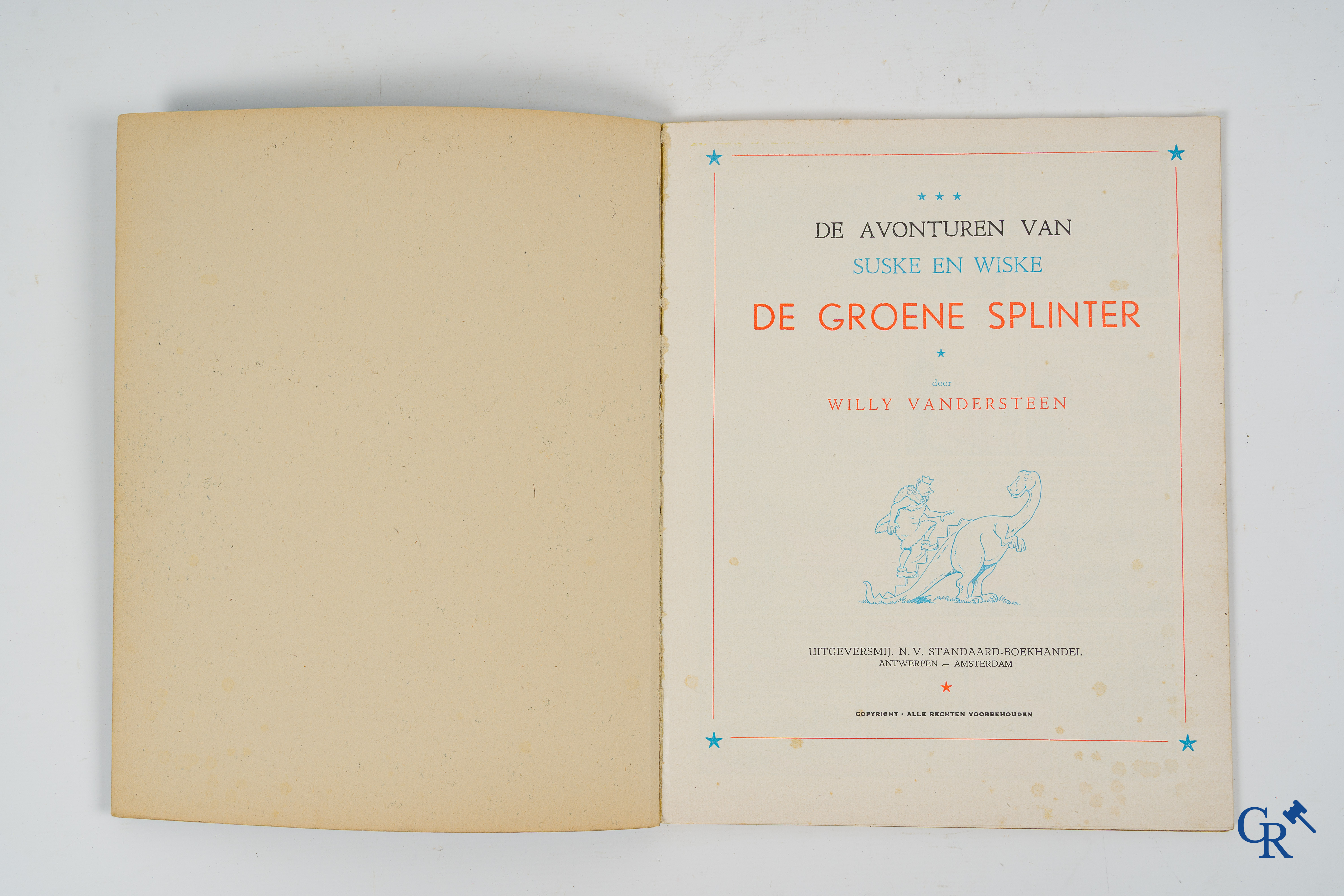 Willy Vandersteen. Suske en Wiske. De Groene Splinter. Uitgeversmij. N.V. Standaard Boekhandel. Antwerpen - Amsterdam.
