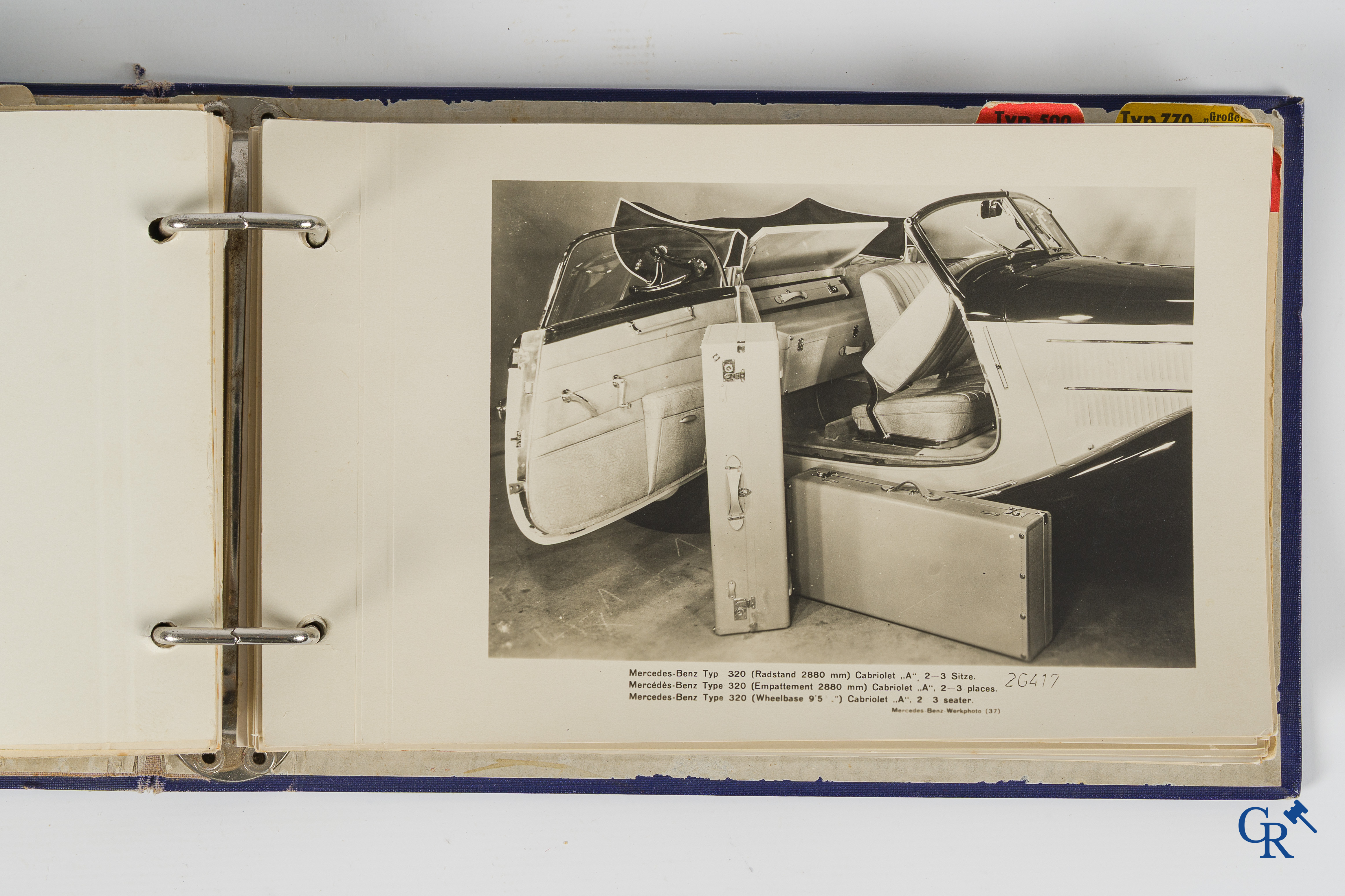Mercedes-Benz Photodienst. Daimler-Benz A.G. Map met fotocollectie uit 1937. Afdeling Beeldmateriaal, Stuttgart.