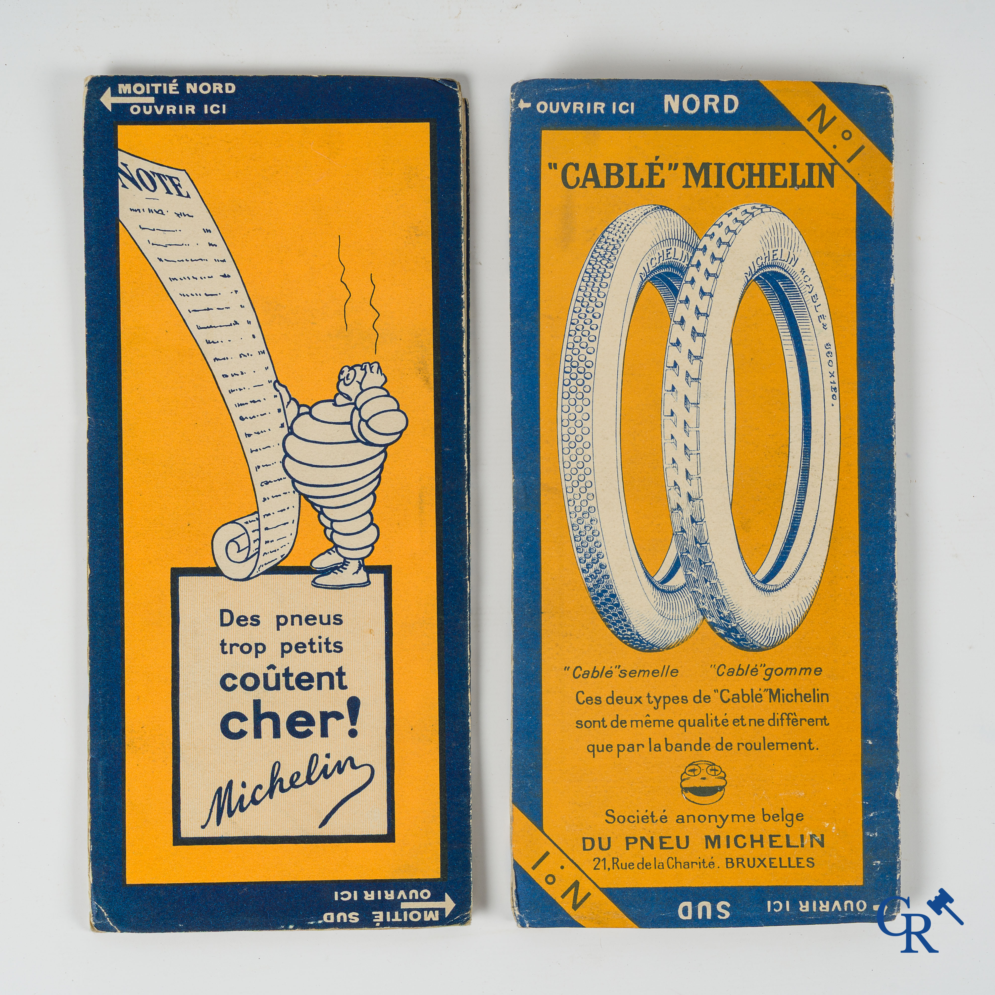 Michelin. Automobilia. Interessant lot met Michelin objecten. Jaren 1920-1930 en later.