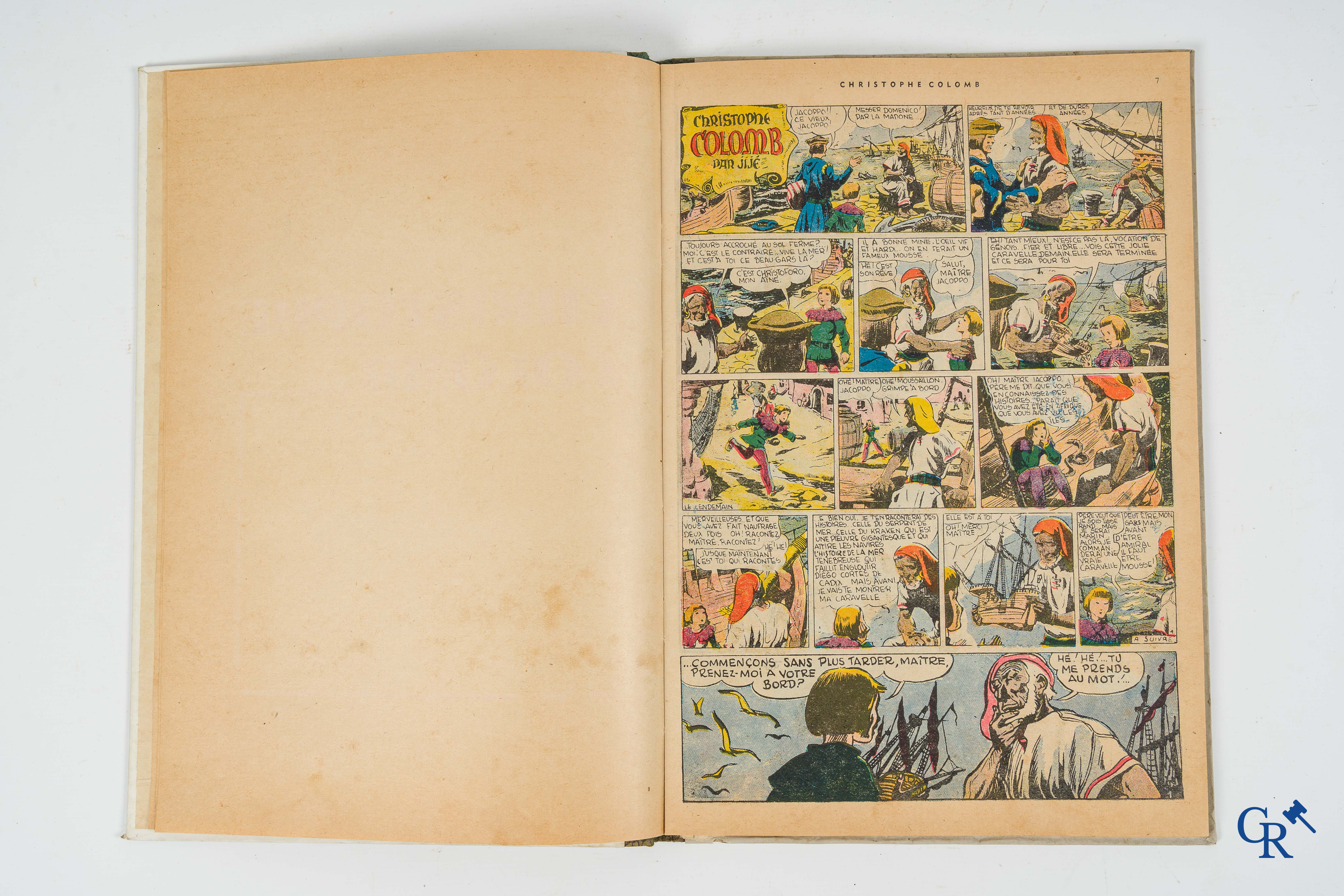 Christophe Colomb, par Jijé. "Le Journal de Spirou" Editions J. Dupuis, Fils & Cie, Marcinelle.