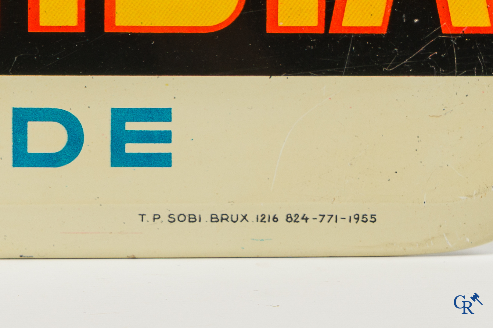 Hougardia Limonade. Publiciteit op blik. Sobi Brussel 1955.