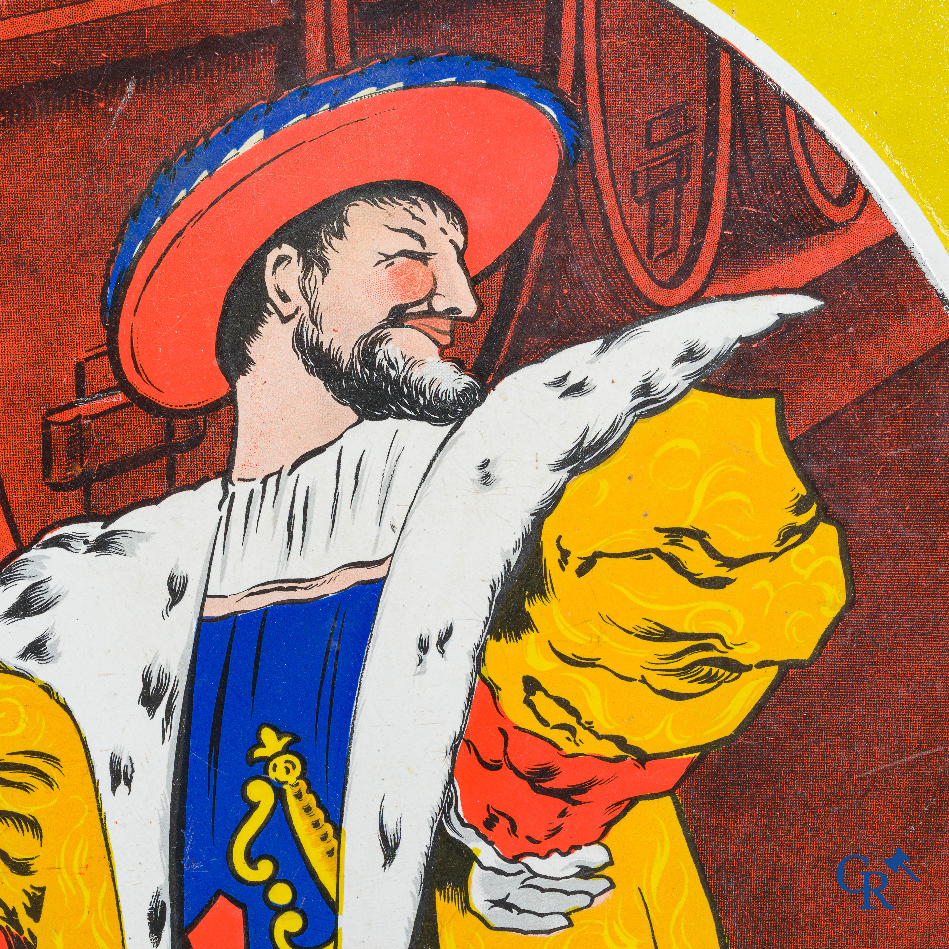 Leonetto Cappiello. Bières Fort-Carré. Emaille uithangbord voor de bieren van brasserie Fort-Carré. Jaren '30.