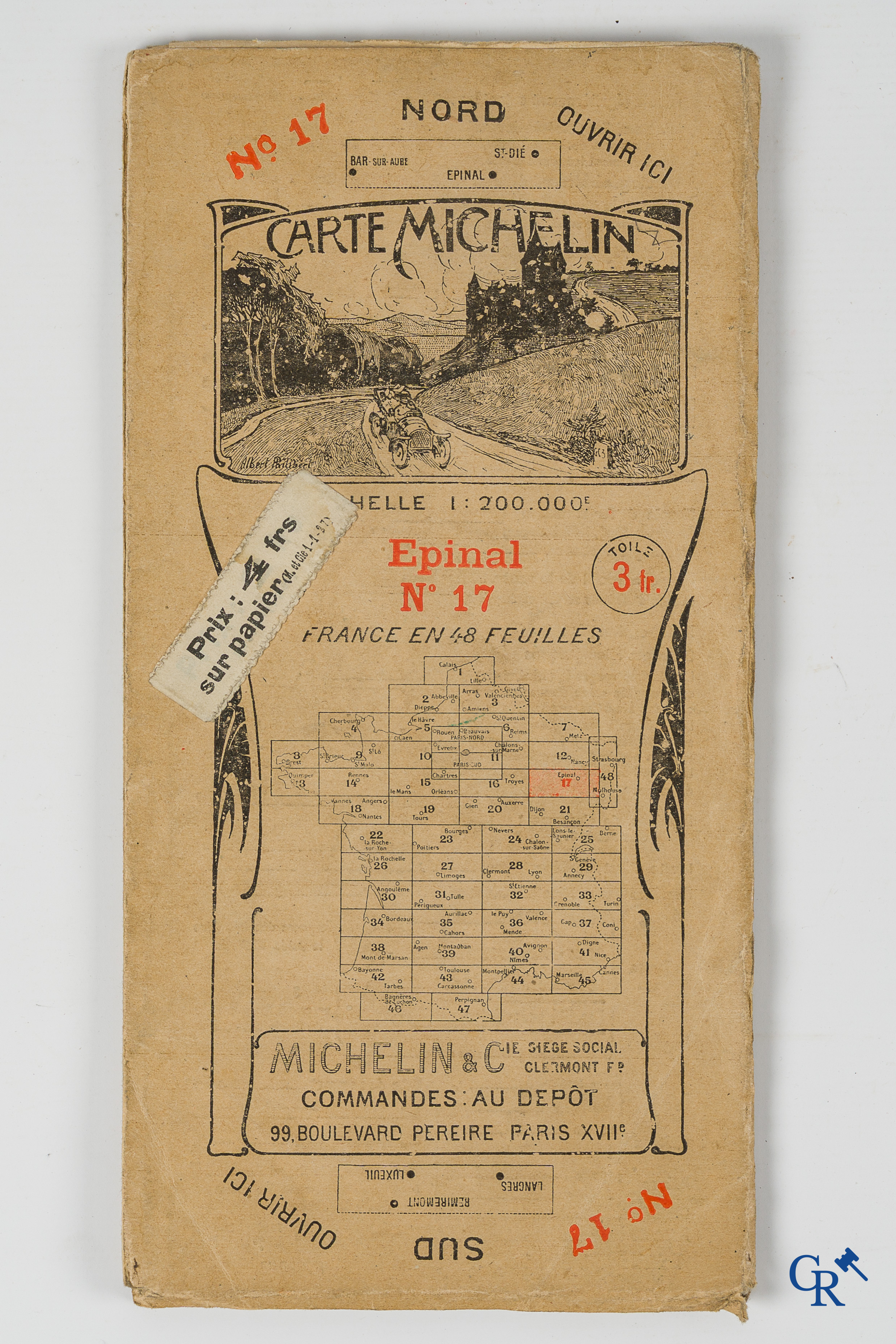 Michelin. Automobilia. Interessant lot met Michelin objecten. Jaren 1920-1930 en later.