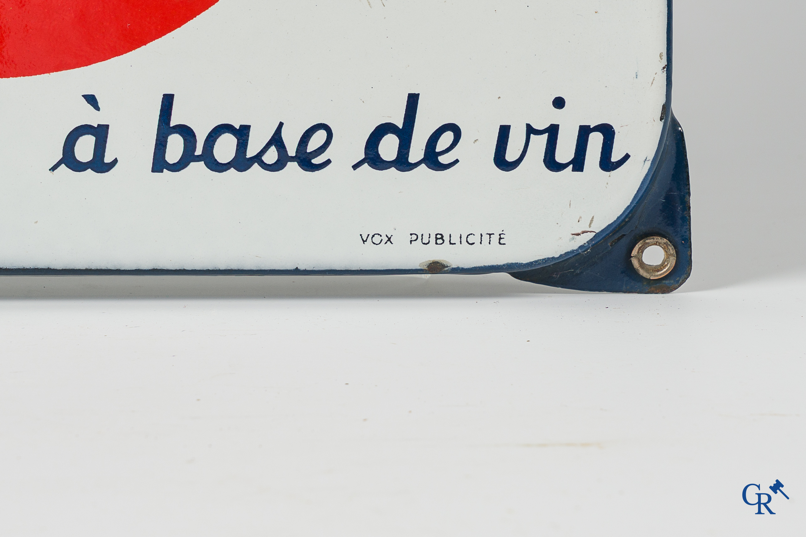 Martini, l'Apéritif à base de vin. Grote publiciteitsthermometer voor Martini. Jaren '50.