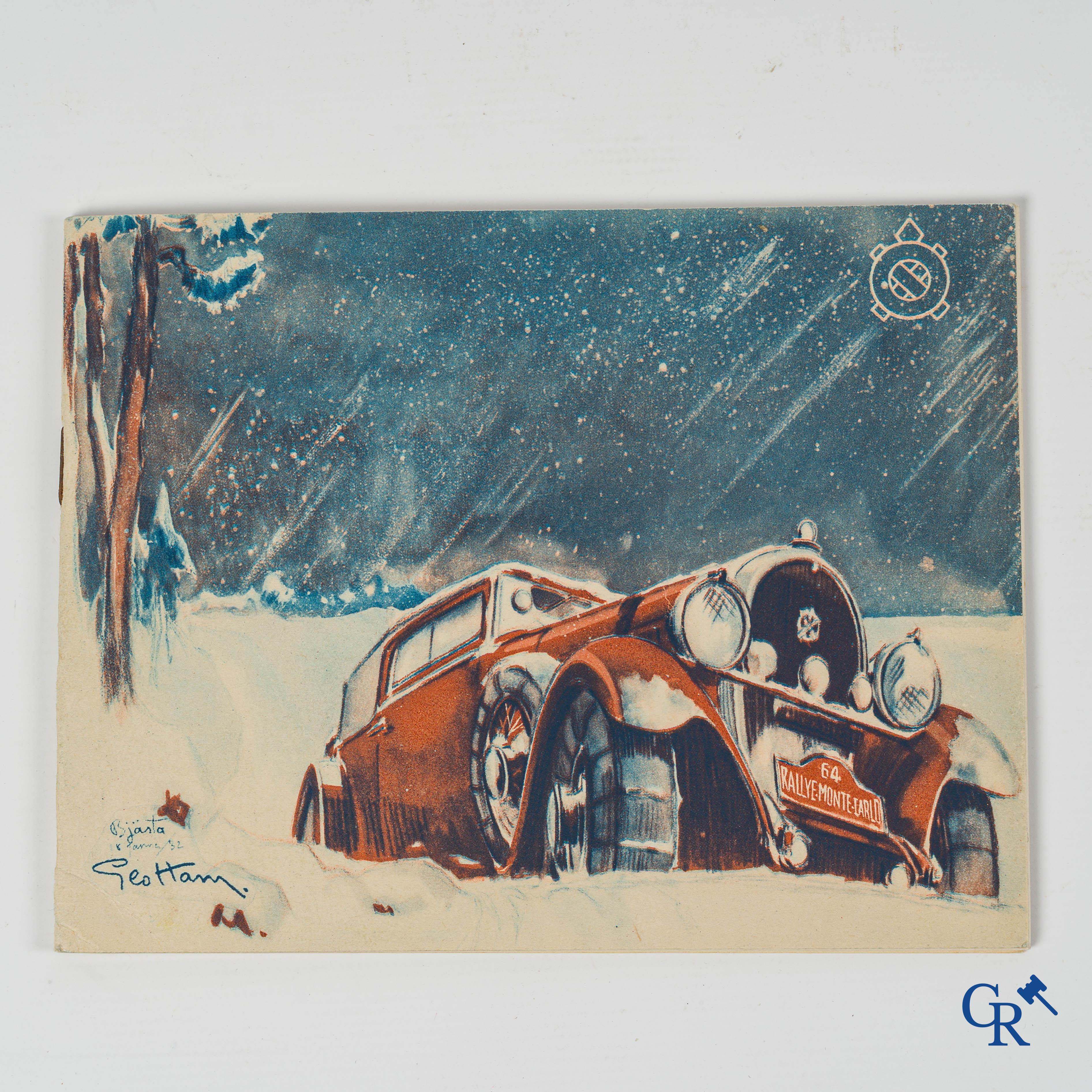 Geo Ham, Georges Hamel (1900-1972) voor Hotchkiss. Beschrijving van de Rallye Monte Carlo, 1932.