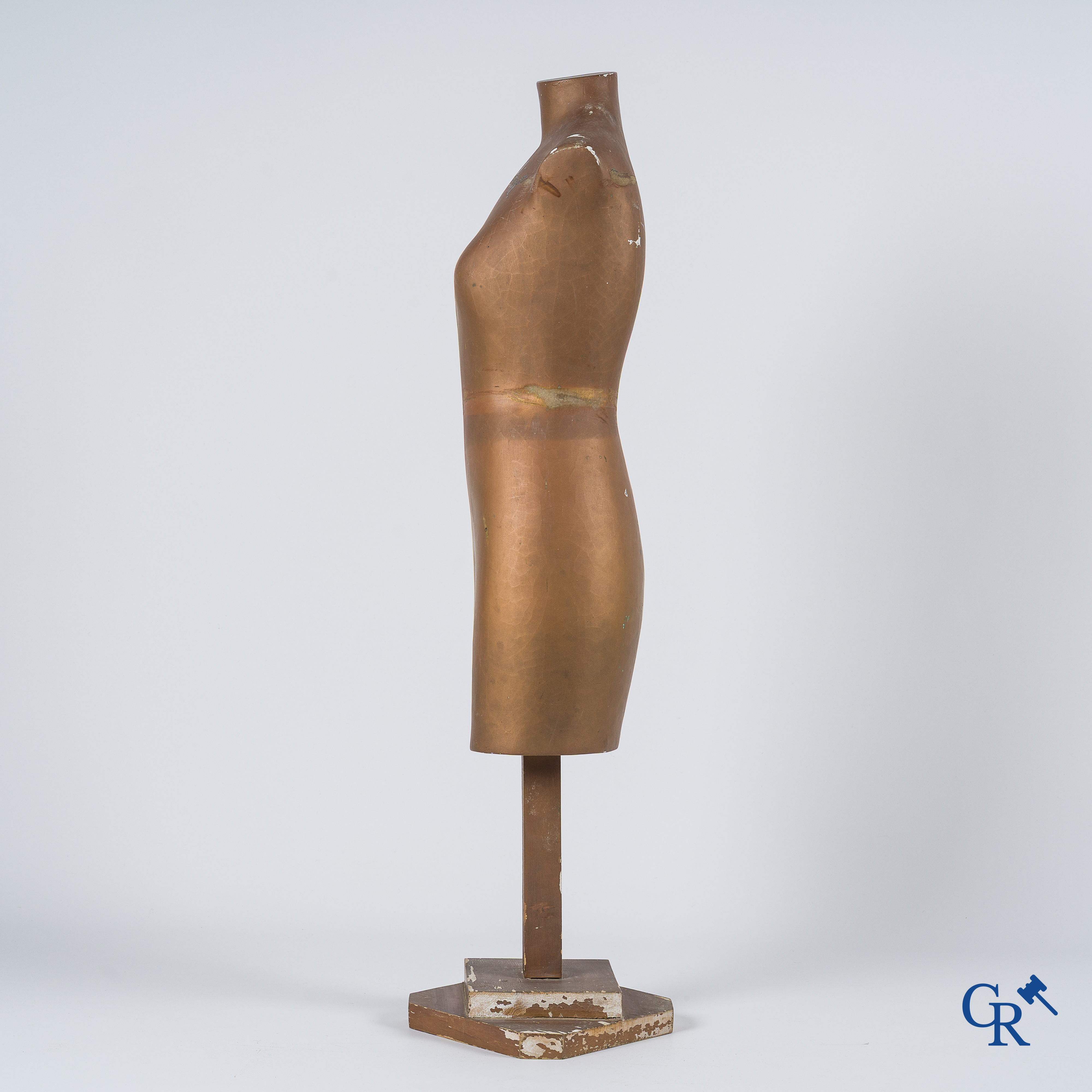 Corset Idéal A.B. Publiciteits buste voor lingerie van het franse merk Auguste Bain. Jaren '30.